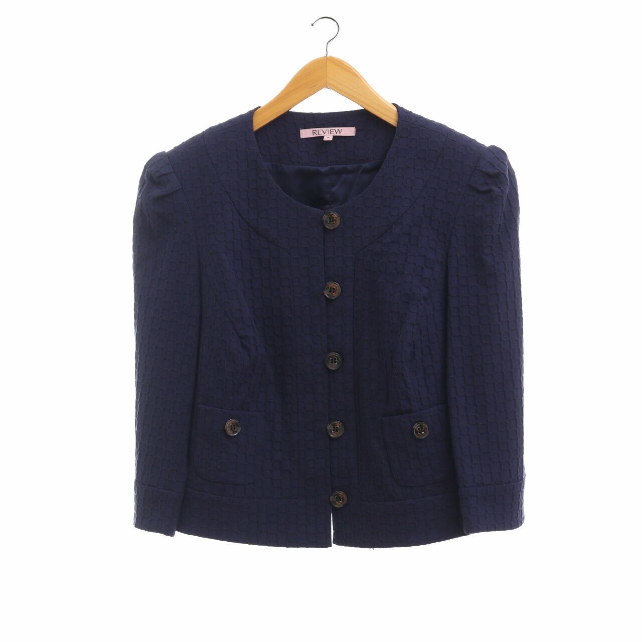 Review Blue Cardigan