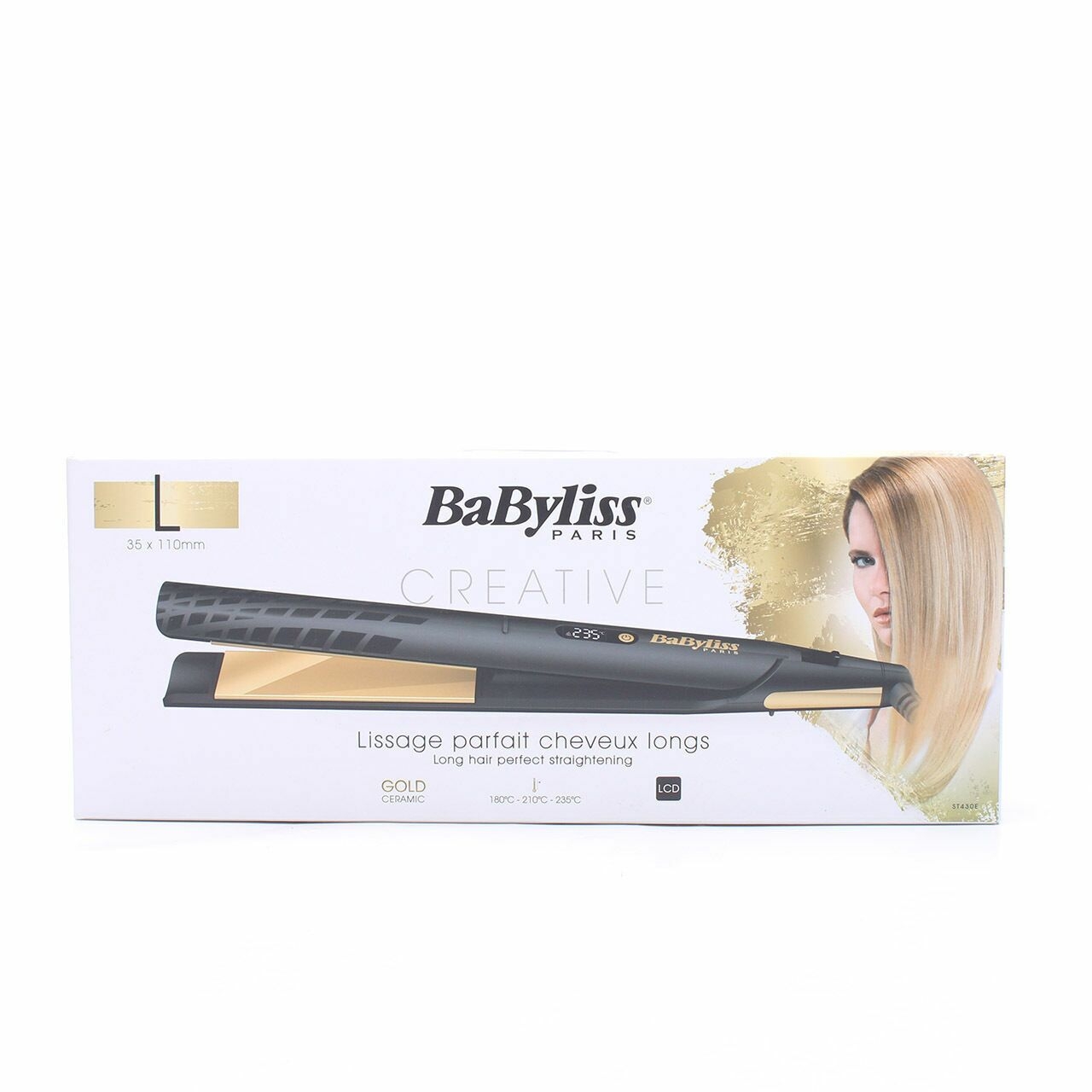 babyliss Gold & Black Creative Long Hair Perfect Straightening Tools