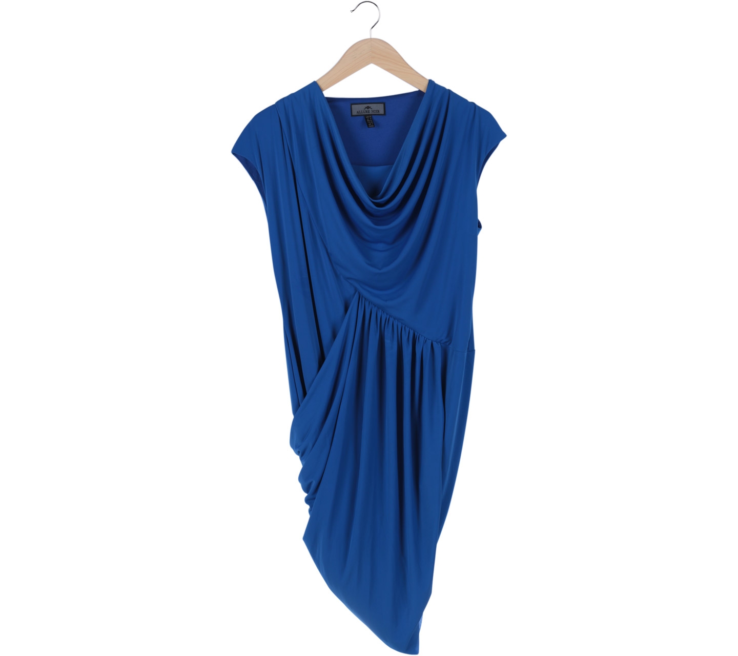 Allure Noir Blue Drapped Mini Dress