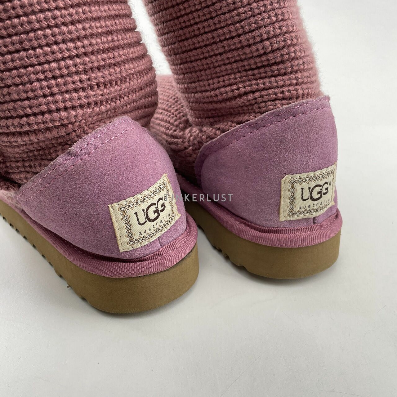 UGG Pink Knit Boots