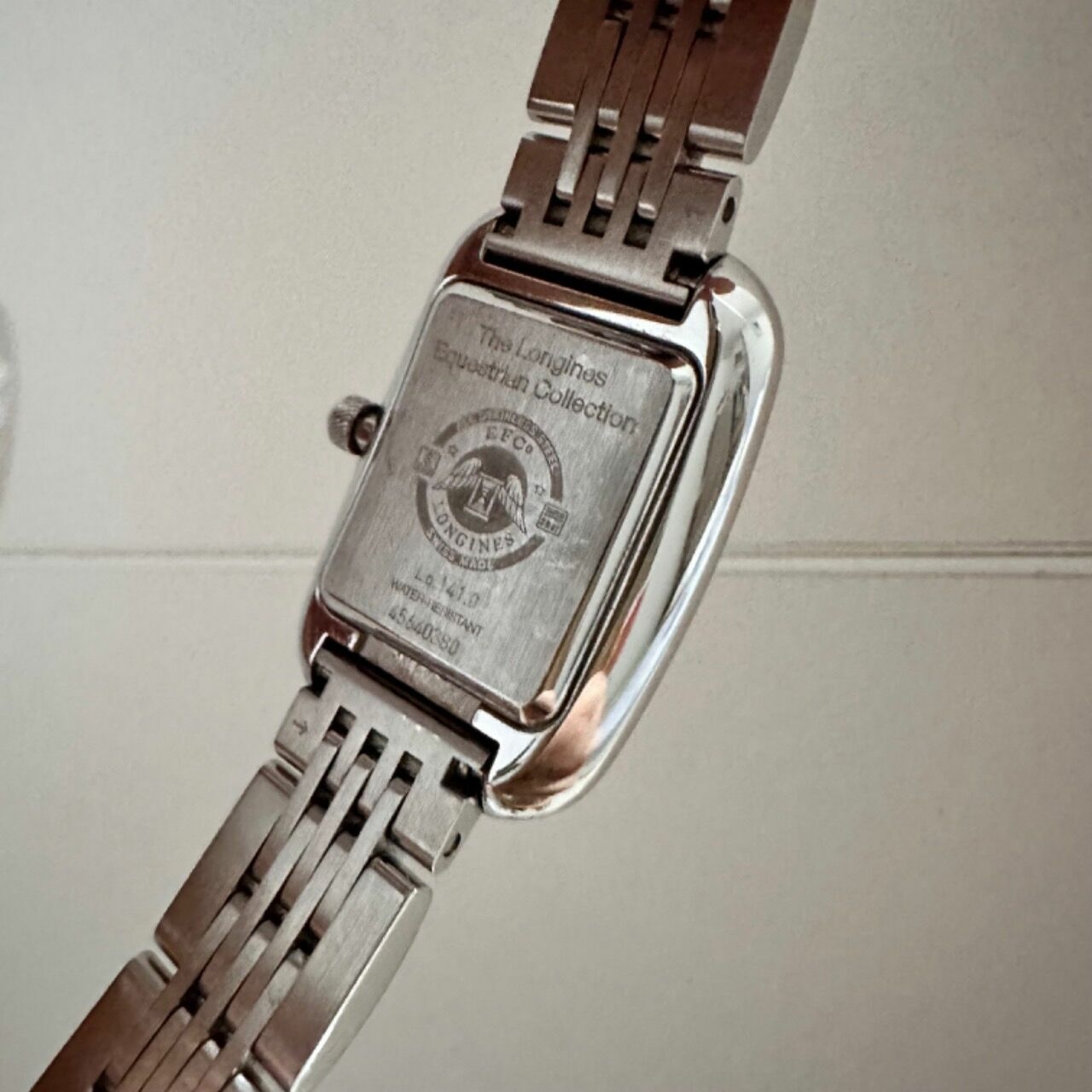 Longines Silver Diamond Bezel Watch