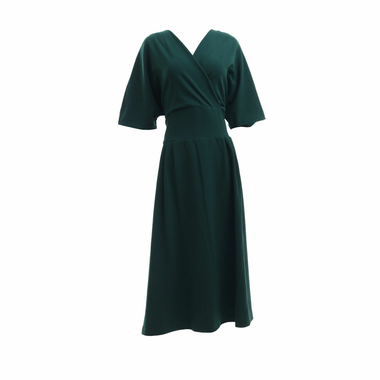 Schoncouture Green Midi Dress