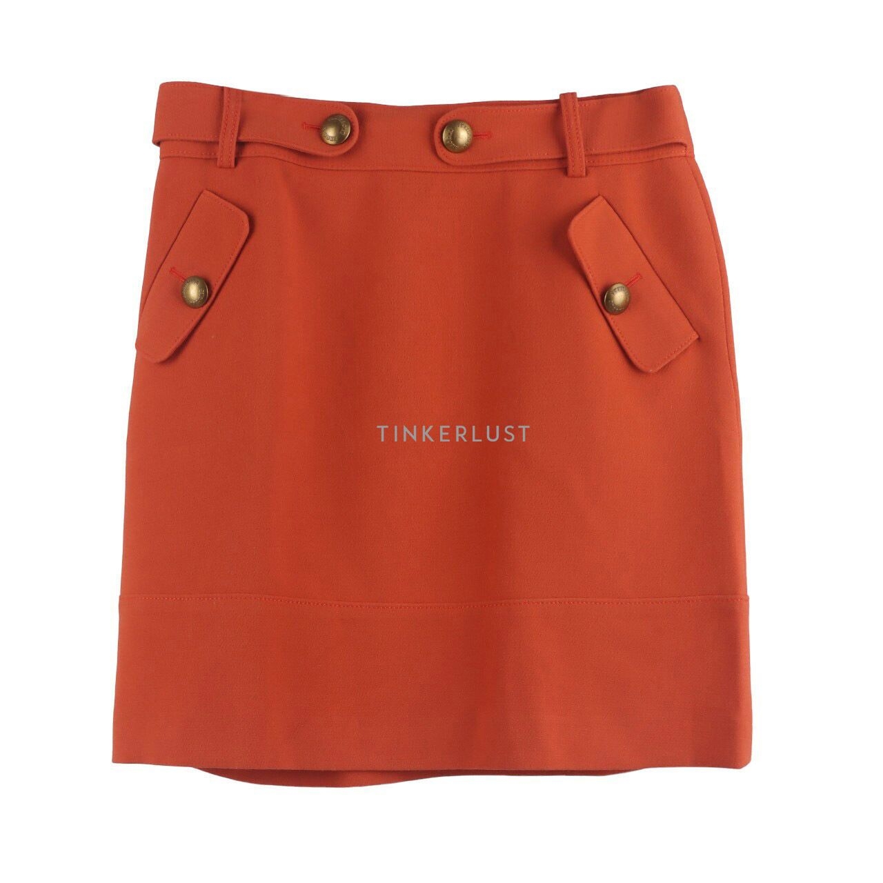 Brooks Brothers Burnt Orange Mini Skirt