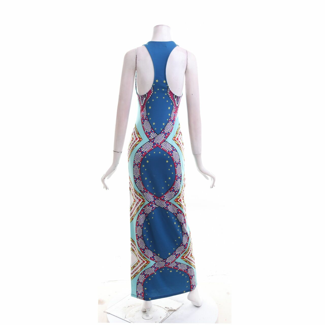 Mara Hoffman Blue Patterned Long Dress