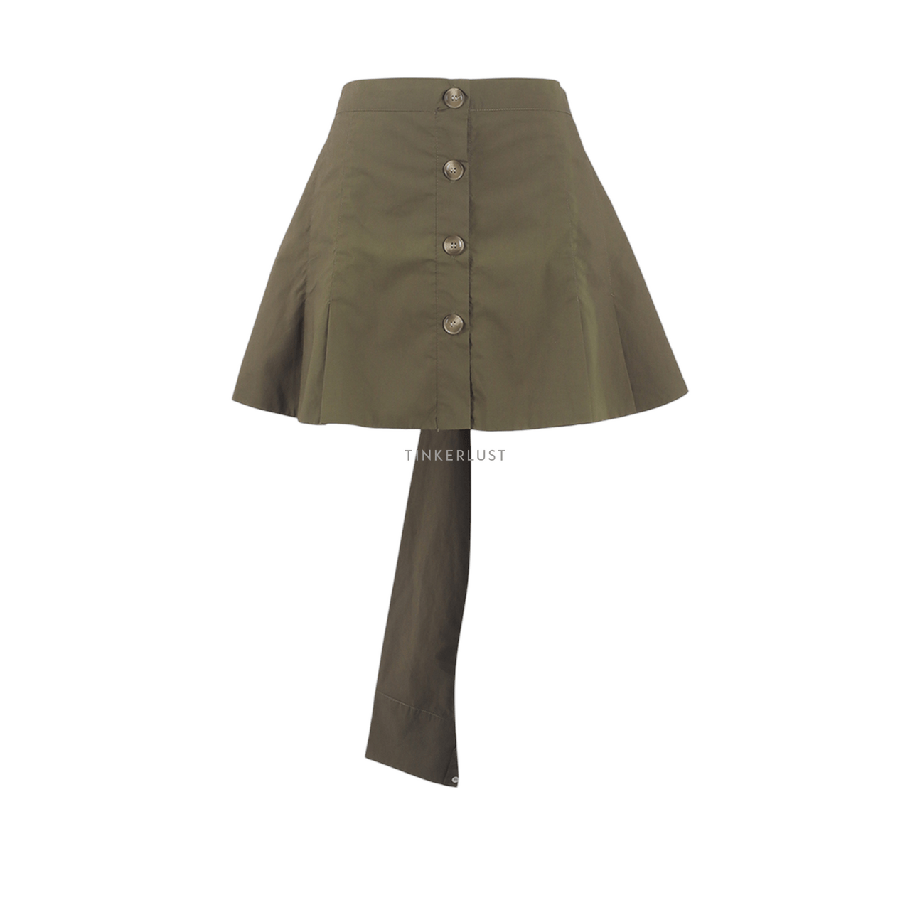 Dear Solange. Olive Mini Skirt