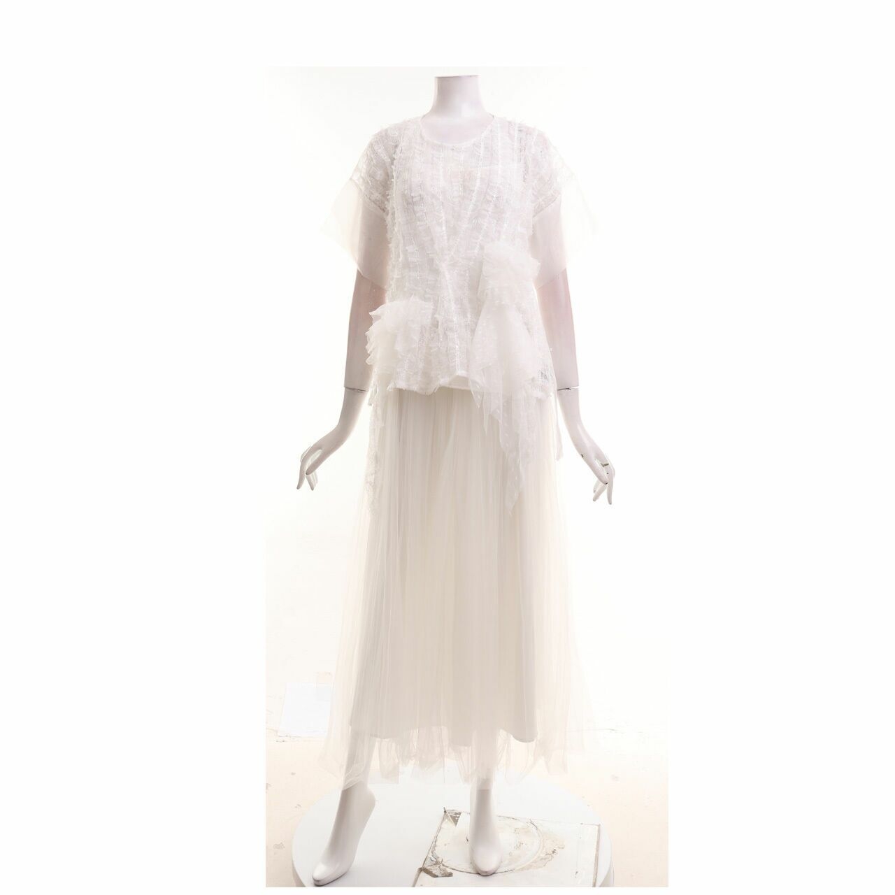 Sho White Tulle Two Piece