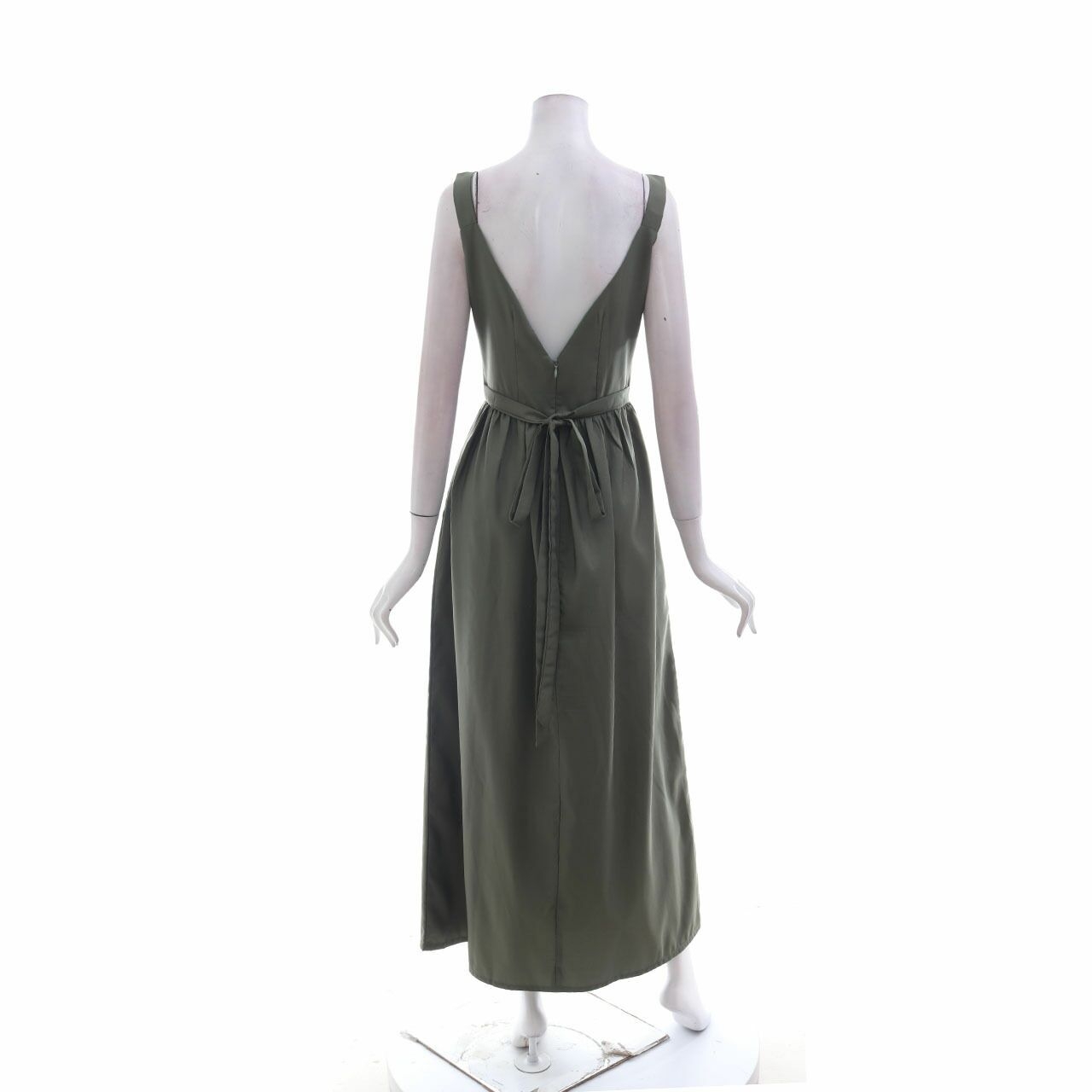Wearstatuquo Olive Long Dress