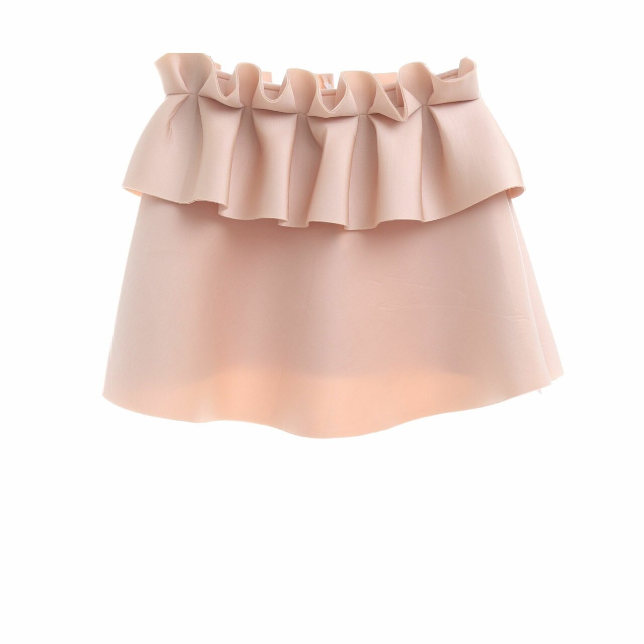Love + Flair Cream Scuba Mini Skirt
