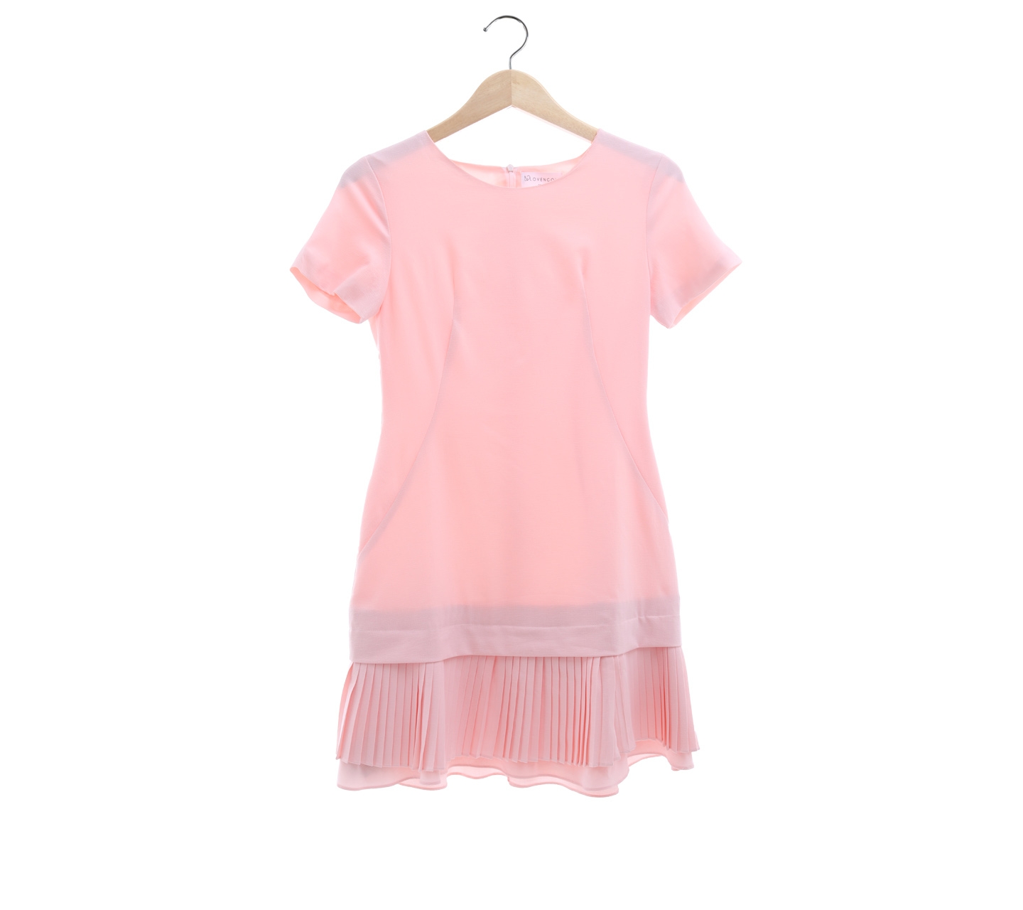 Lovengold Pink Pleated Mini Dress