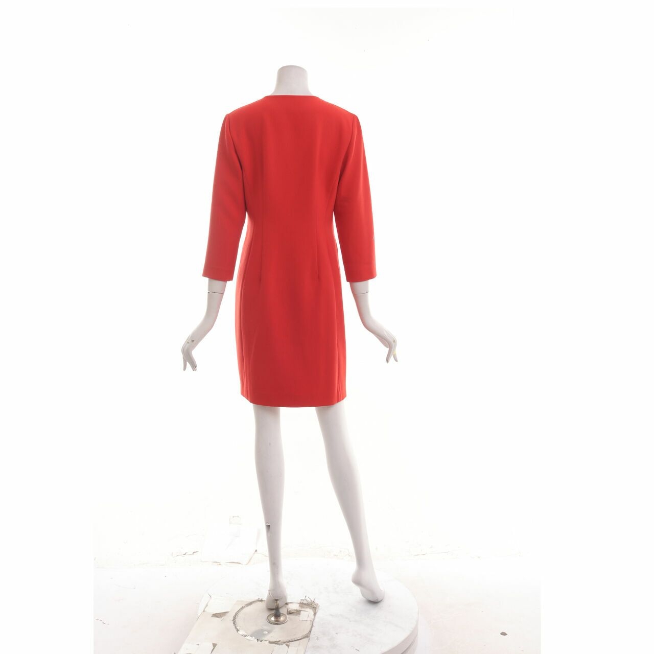 Ann Taylor Red Midi Dress