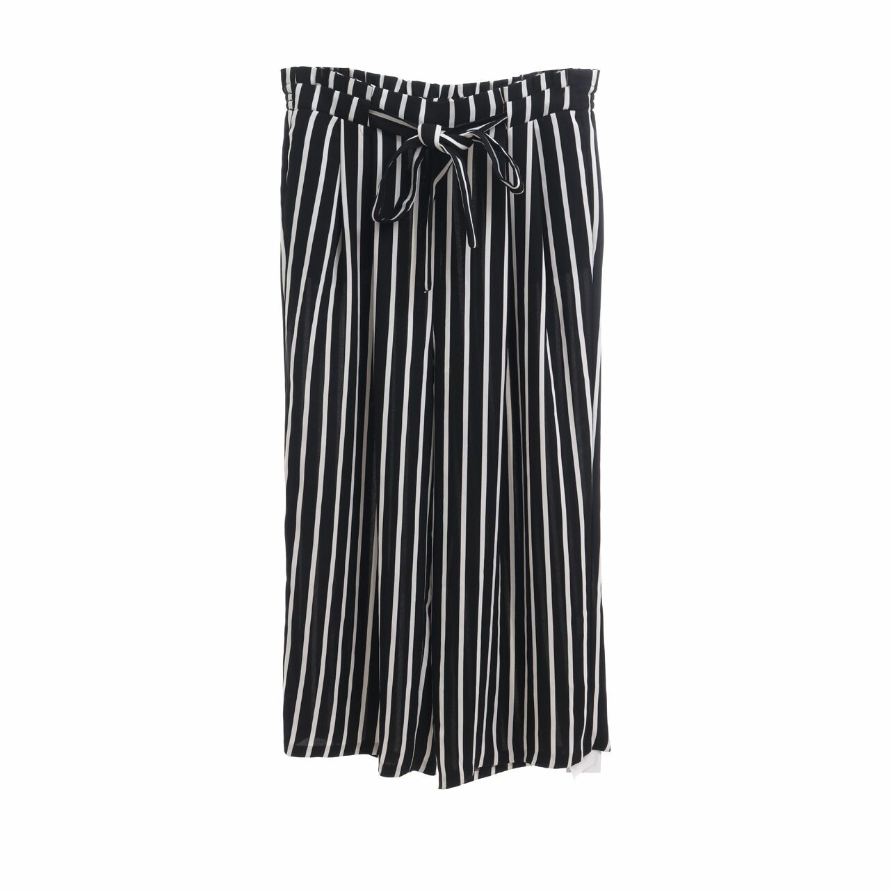 Zara Black & White Stripes Celana Panjang