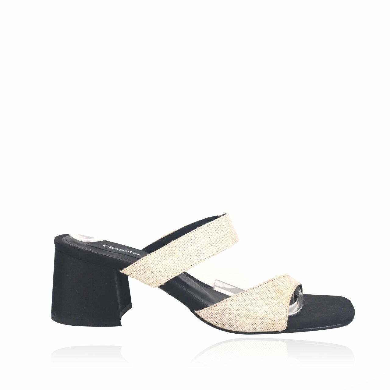 Chapelet Black & Ivory Heels