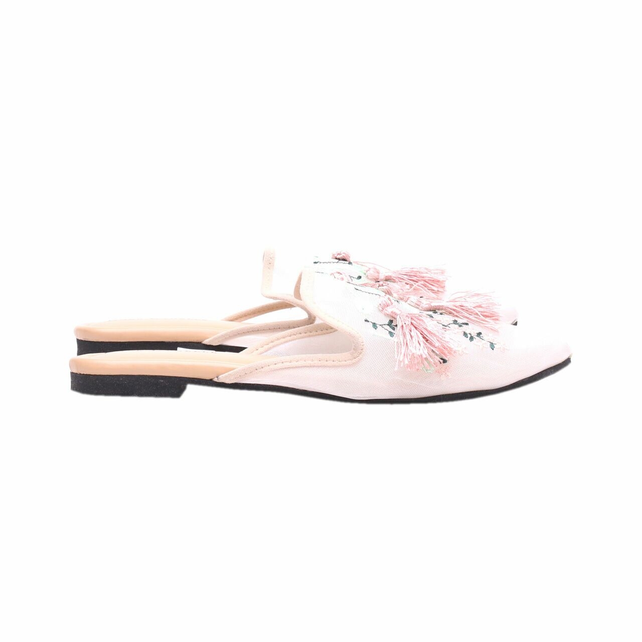 Lace Lynelle Nude Mules Sandals