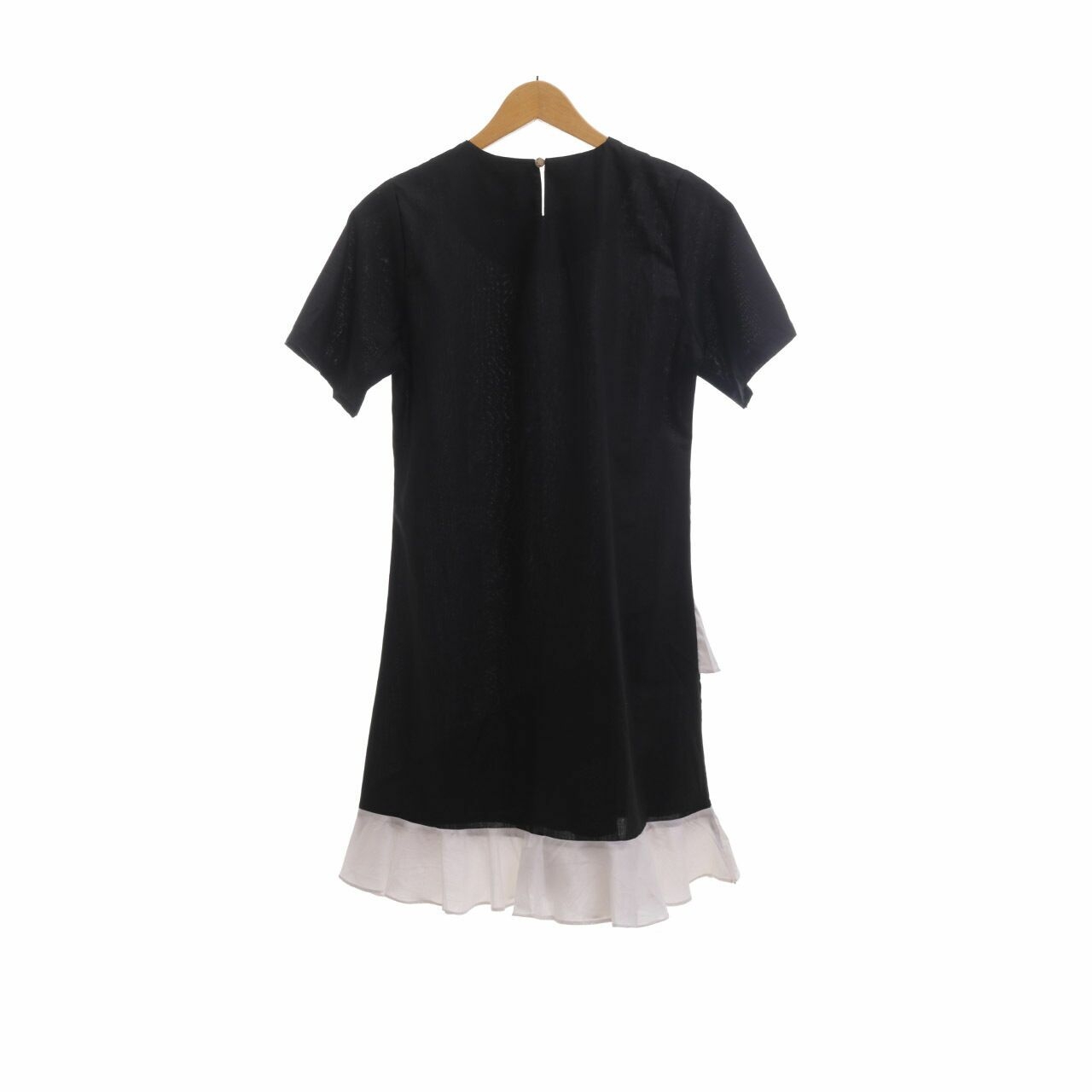 Ralyka Black & White Ruffle Mini Dress