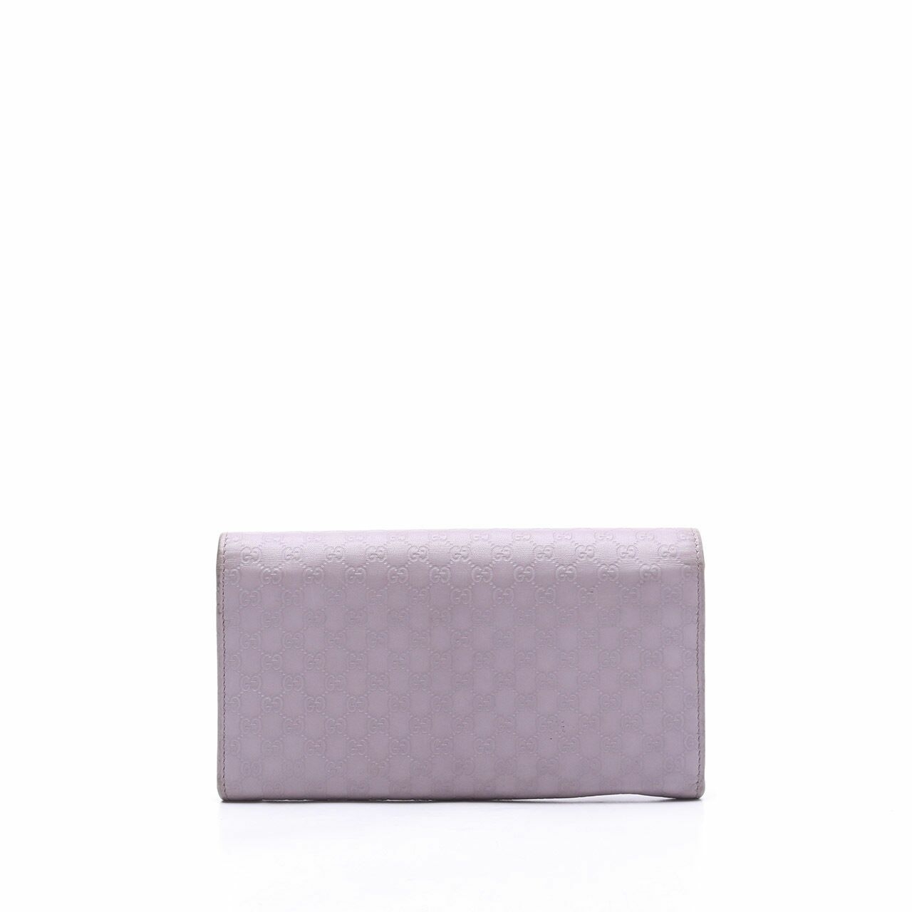 Gucci Grey  Leather GG Guccissima Wallet 