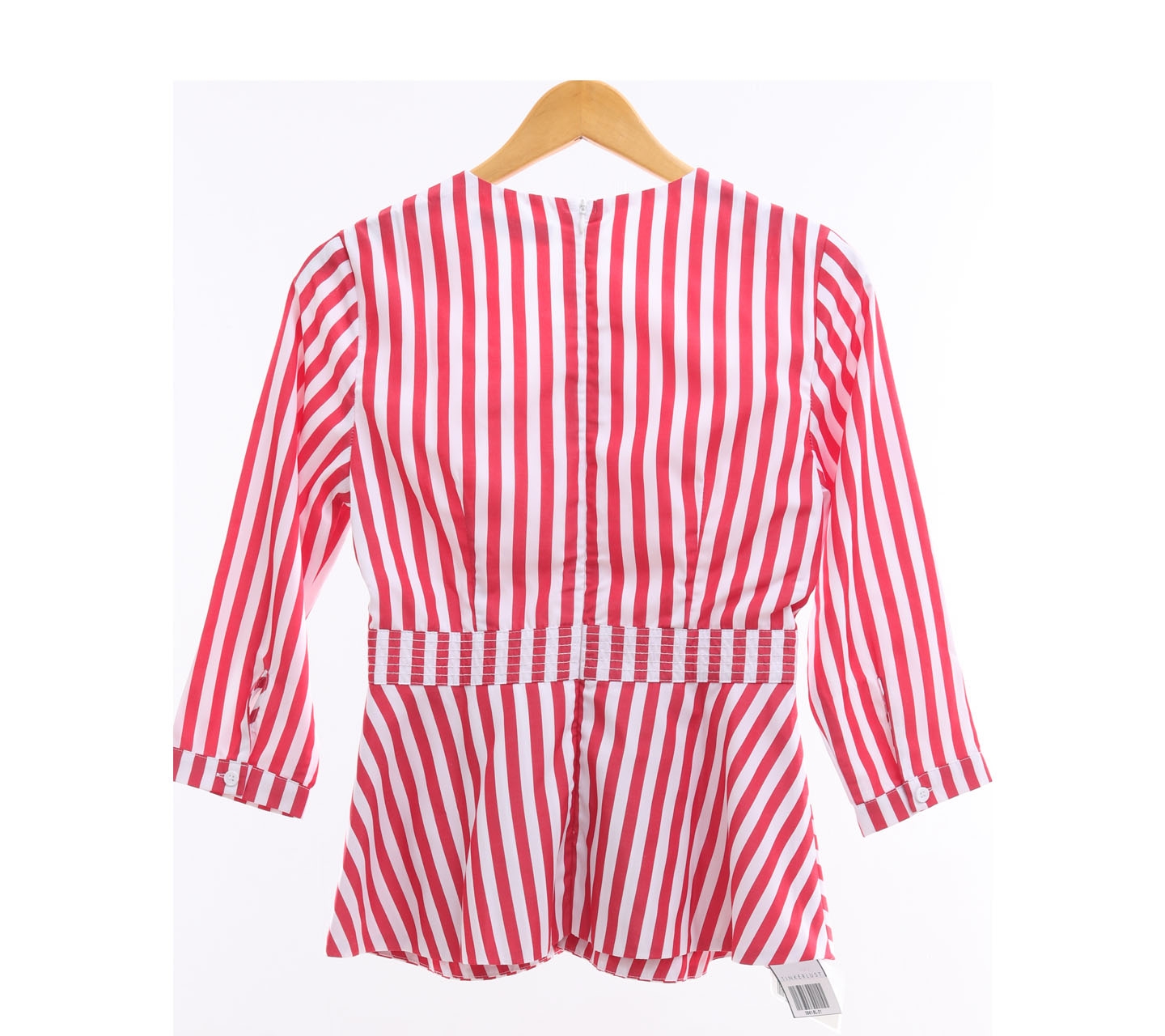 Yacht 21 White & Red Striped Blouse