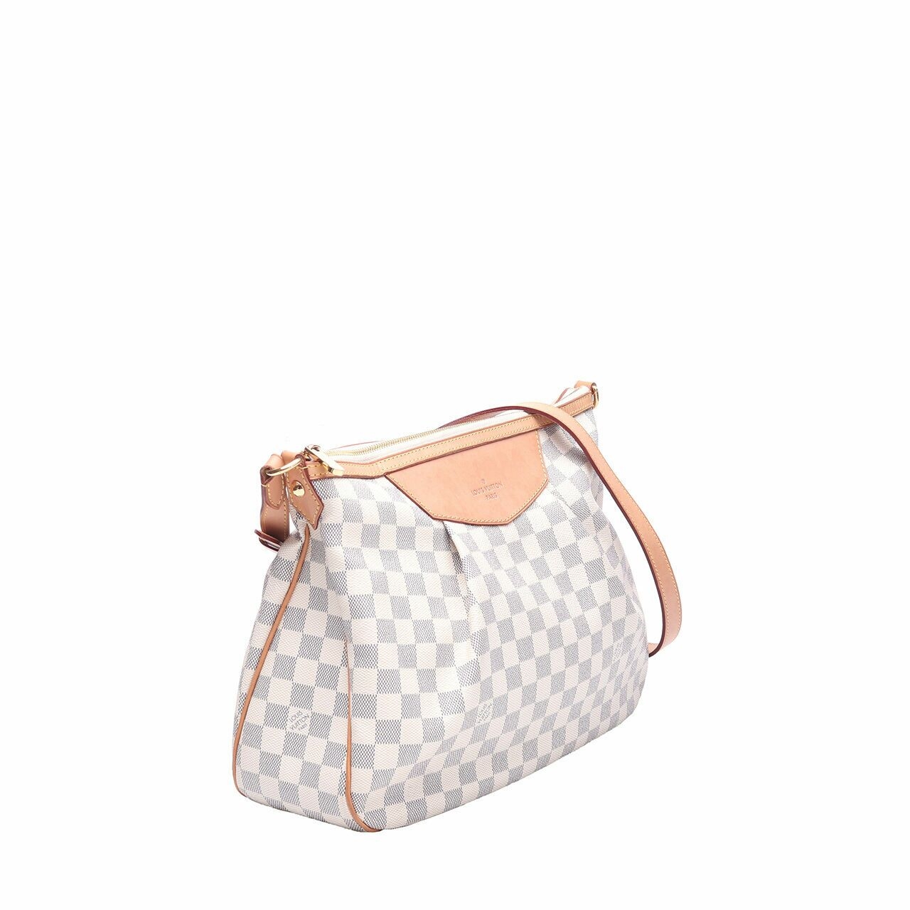 Louis Vuitton Damier Azur Siracusa White Shoulder Bag