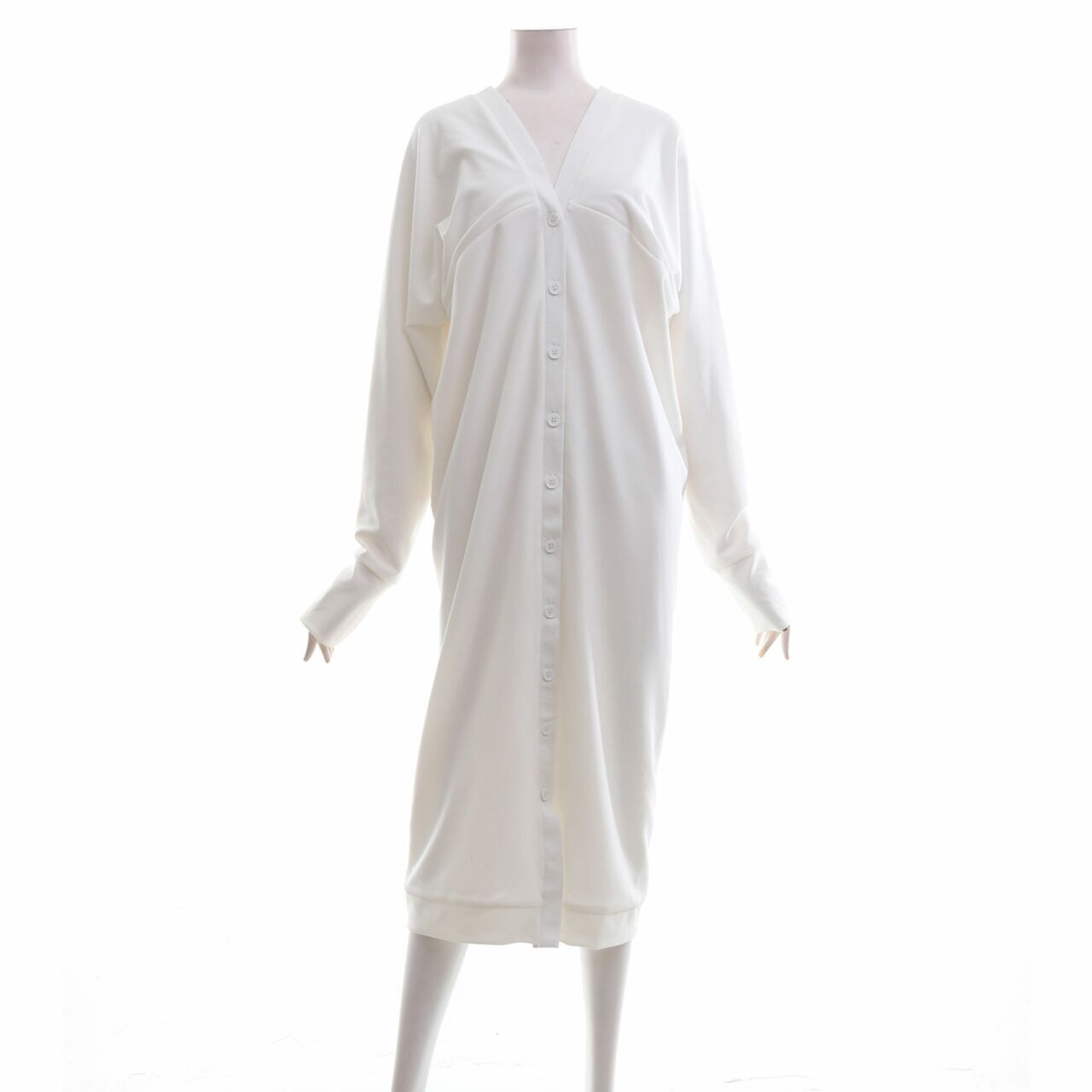 Pozo Off White Midi Dress