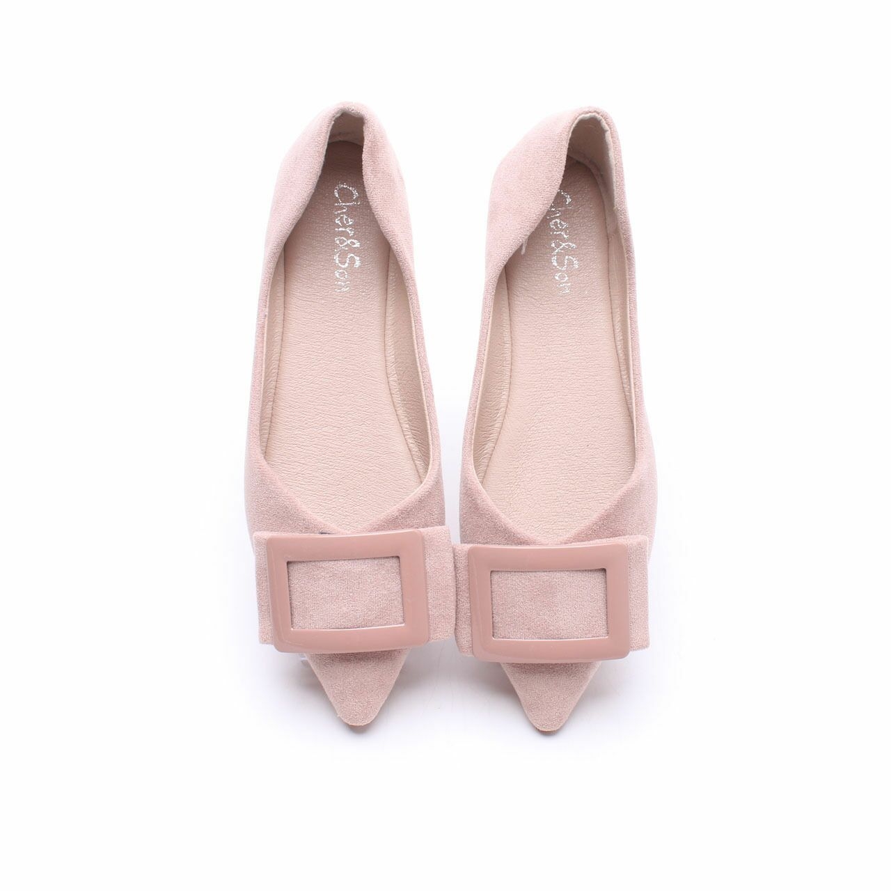 Private Collection Mauve Suede Flats