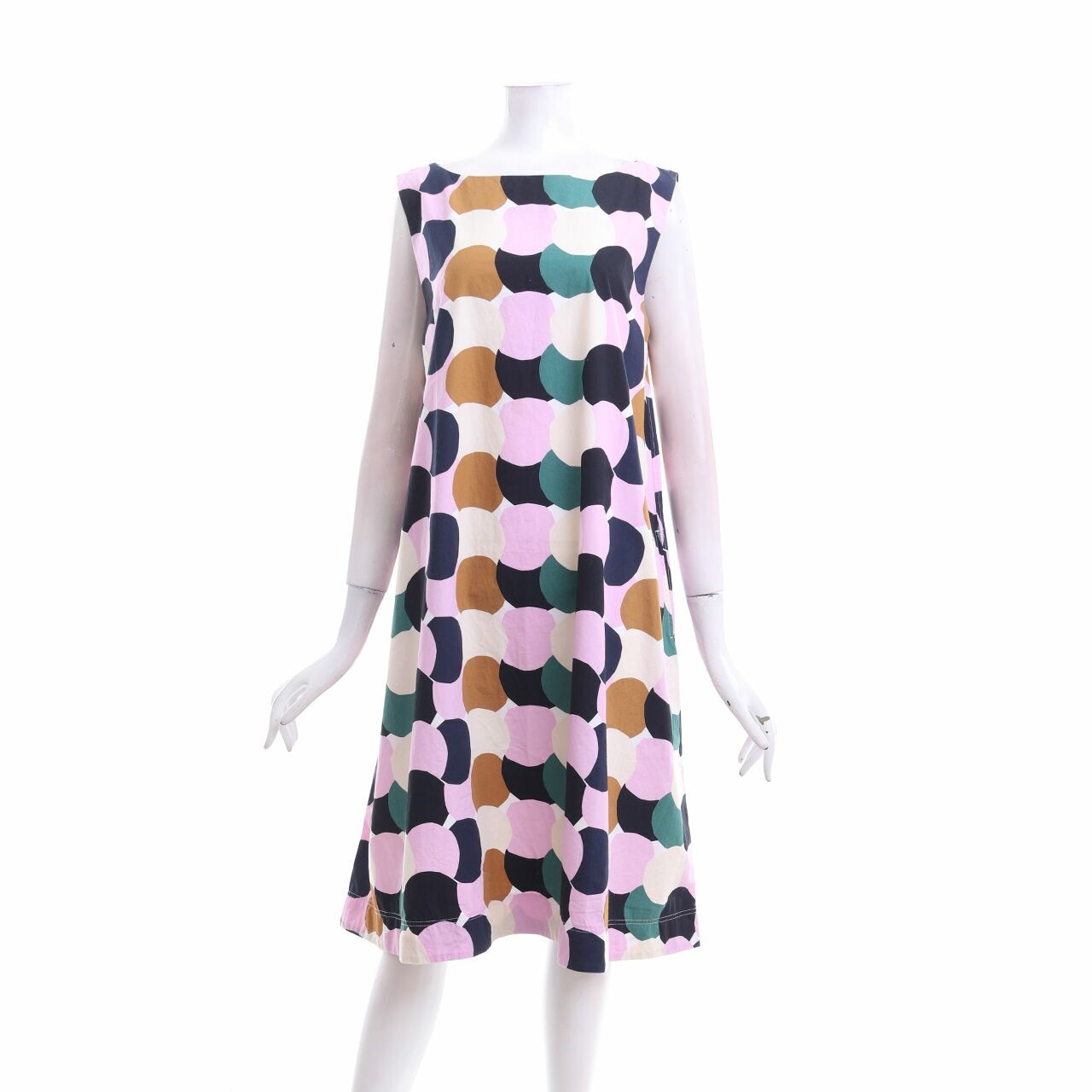 UNIQLO Multi Pattern Midi Dress