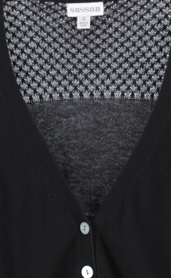 Black Knit Cardigan