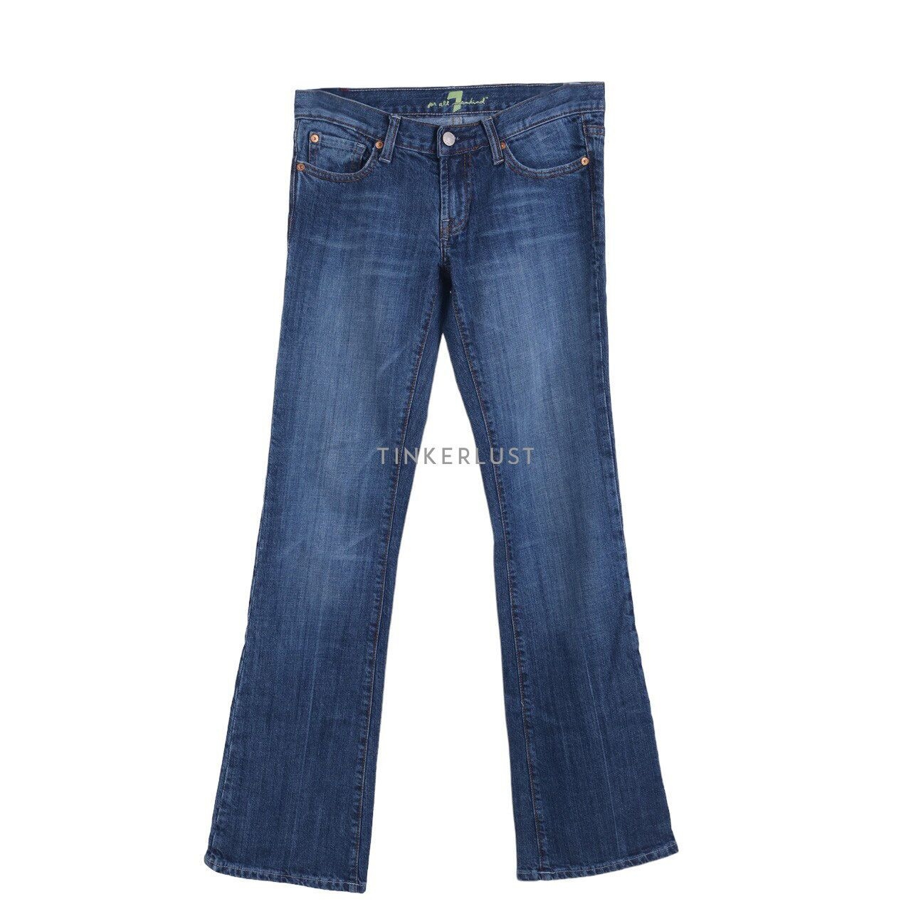 7 For All Mankind Dark Blue Jeans Long Pants