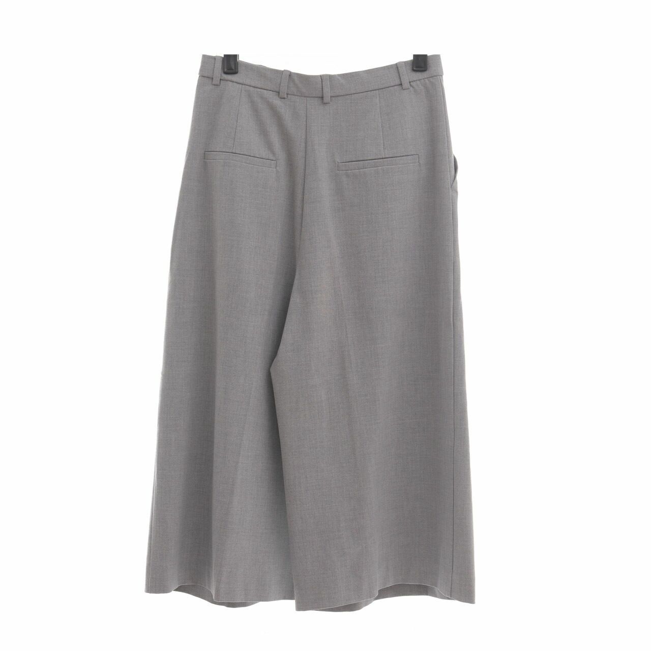 Zara Grey Cullotes Croppped Pants
