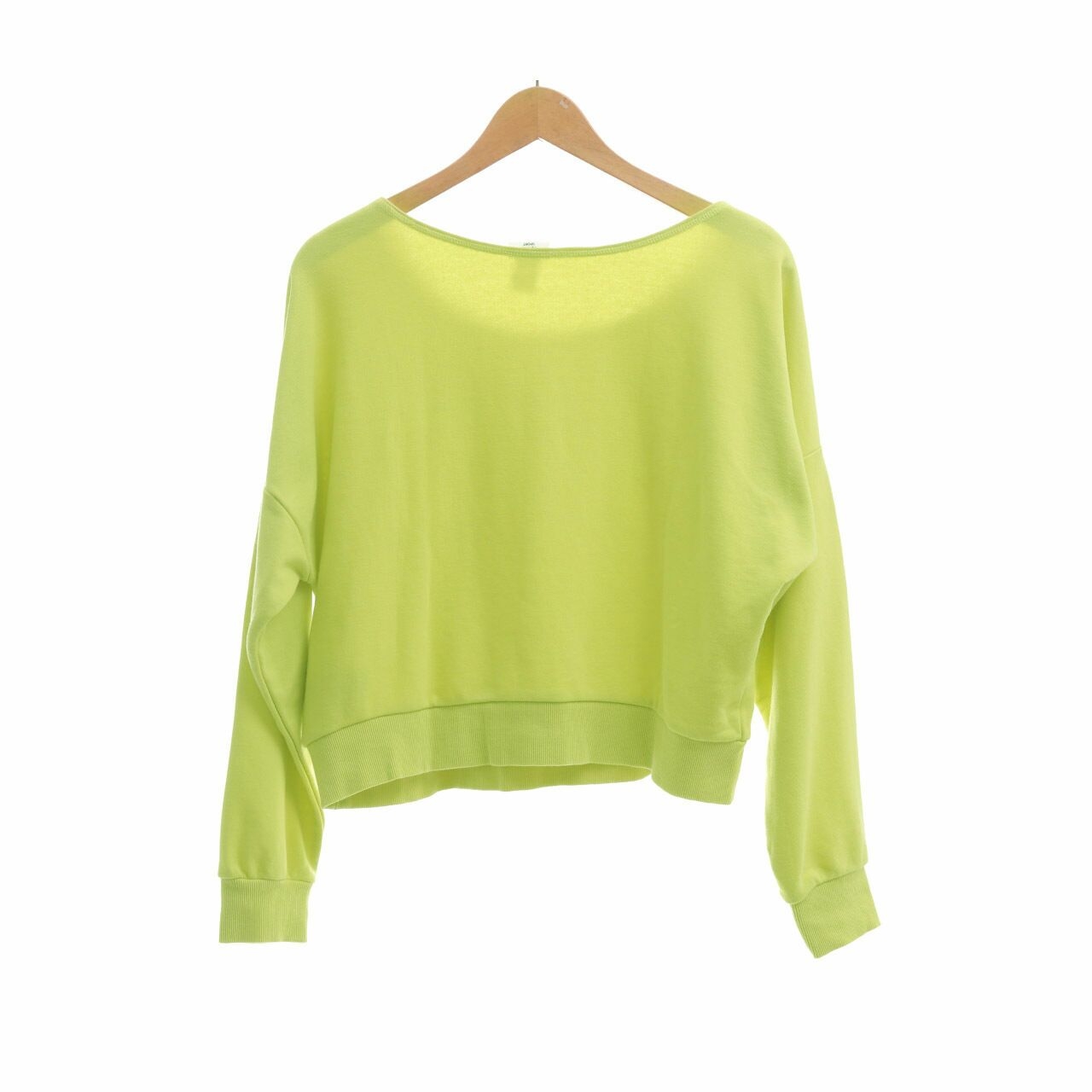 H&M Lime Crop Sweater