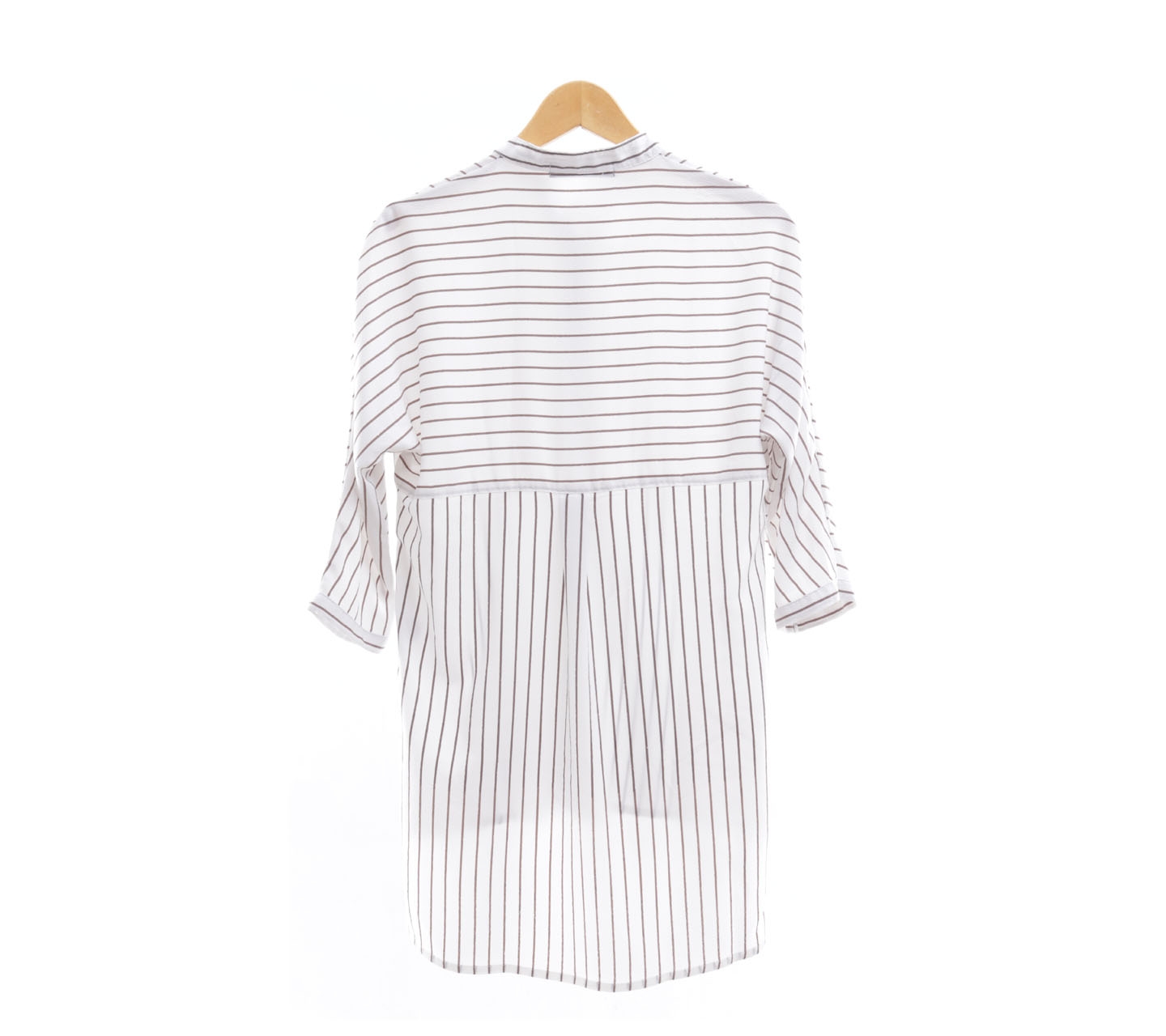 Simplicity White Striped Blouse