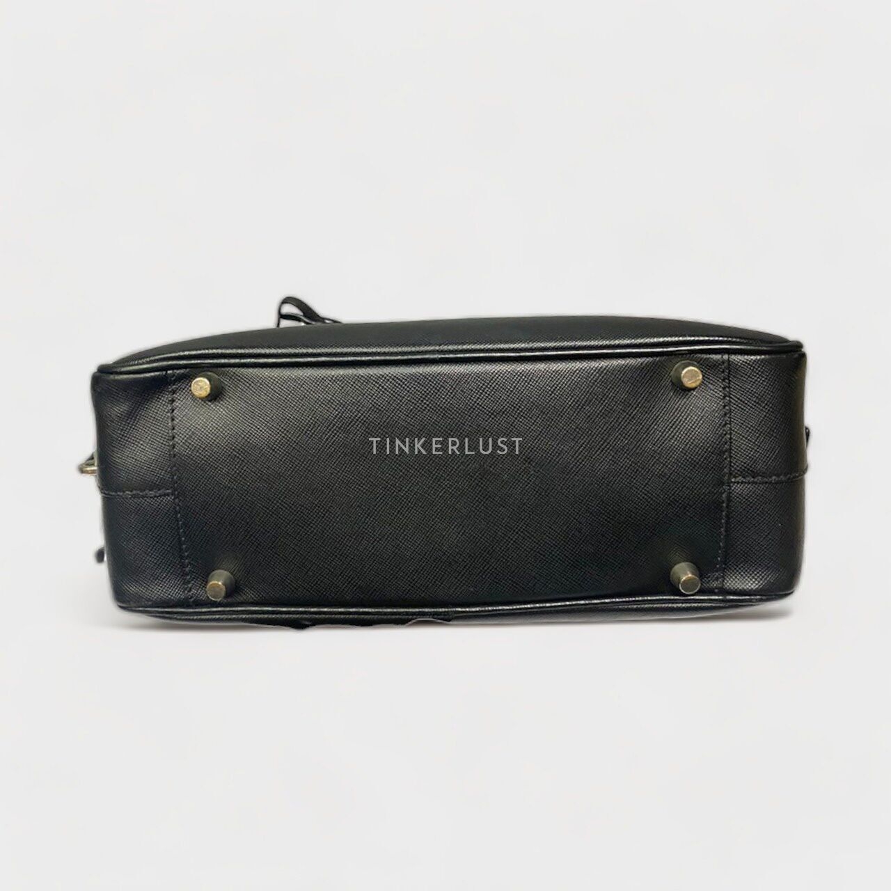 Prada Black Saffiano Leather Briefcase Luggage Bag