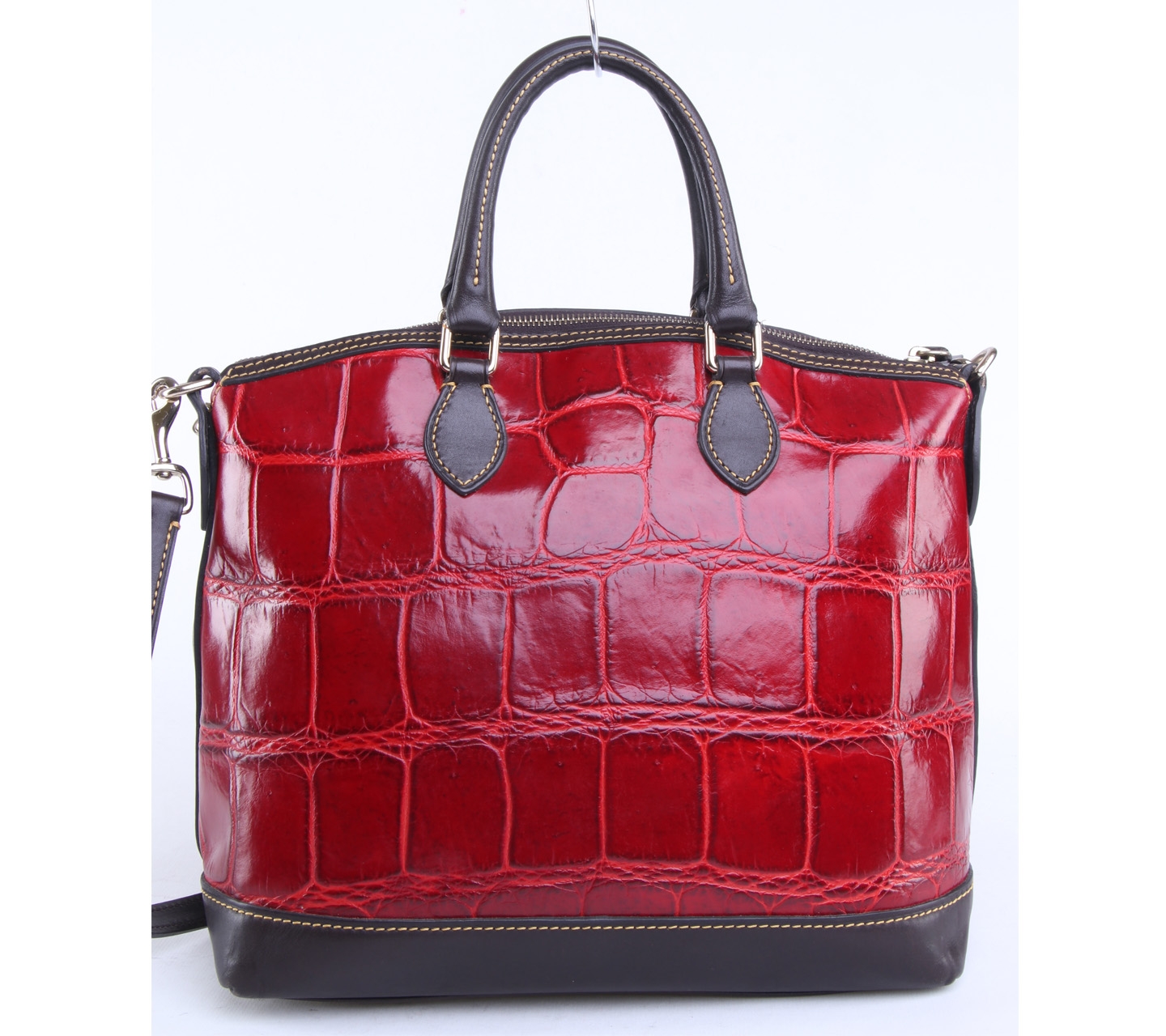 Dooney Bourke Crocodile Embosed Leather Handbag