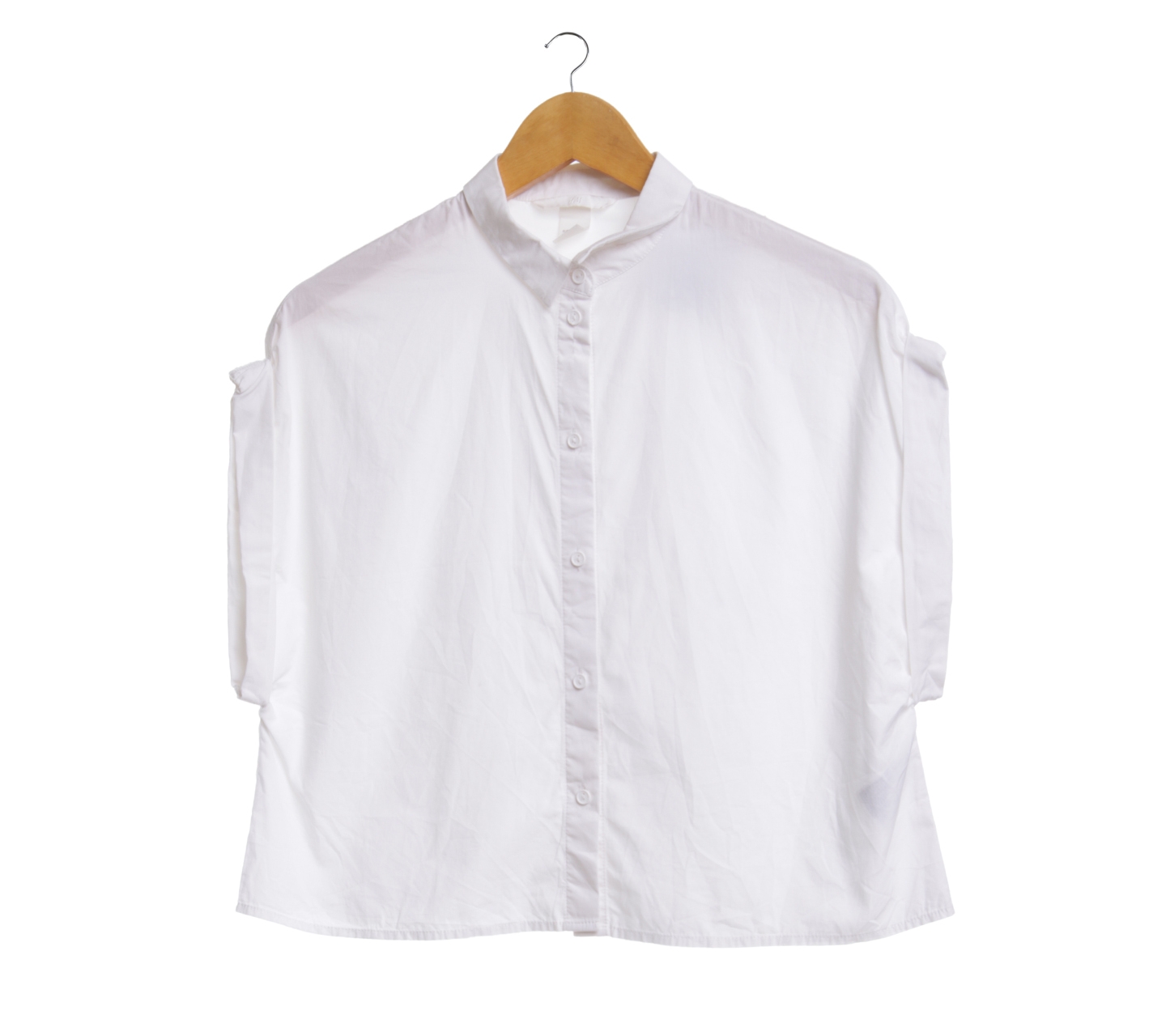 H&M Off White Short Sleeve Shirt