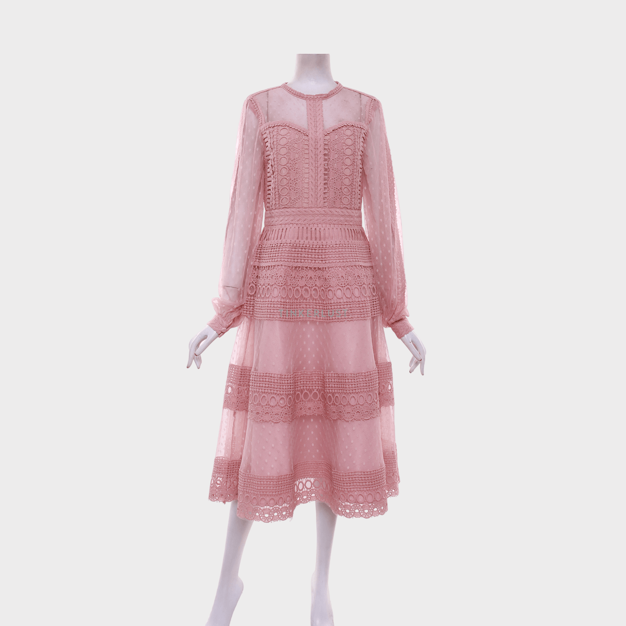 Poshture Dusty Pink Midi Dress