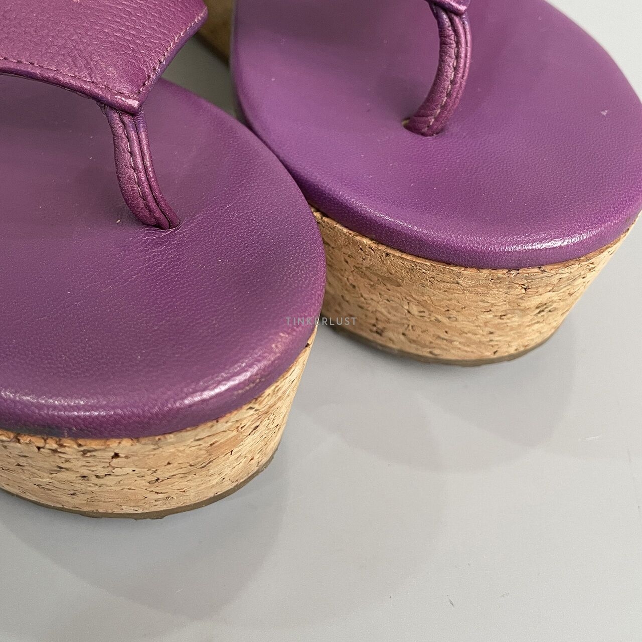 Jimmy Choo Purple Platform Sandals 