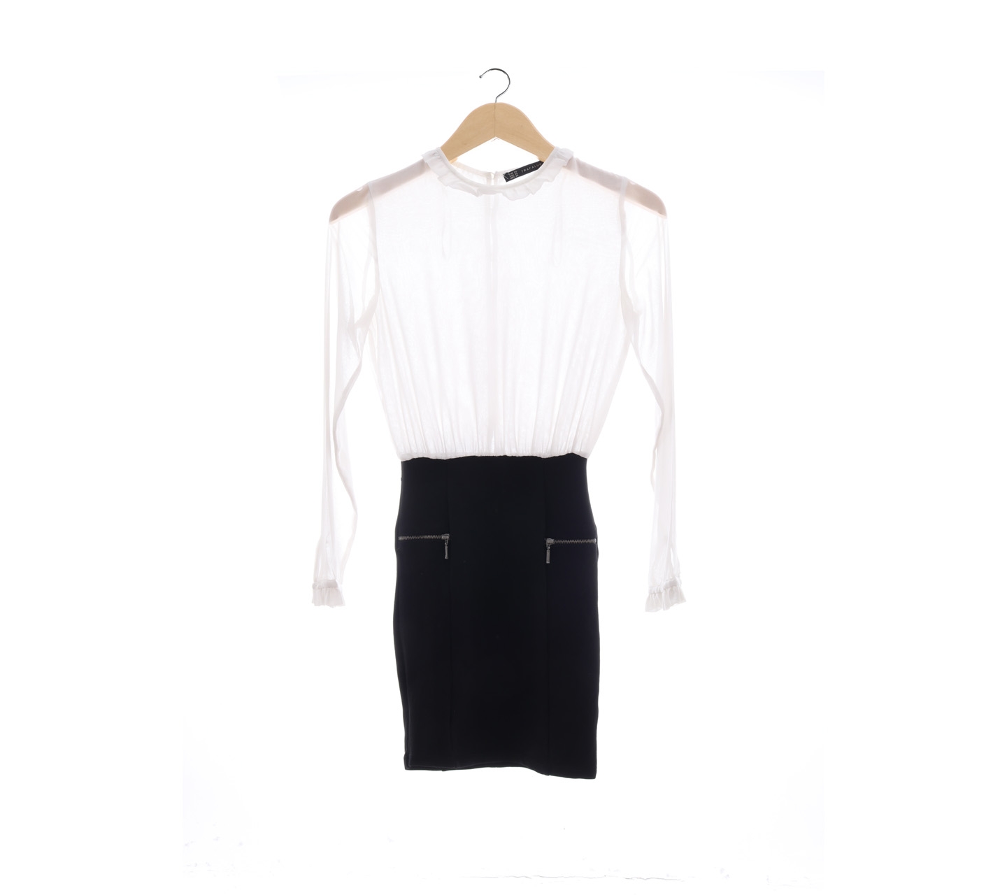 Zara White & Black Mini Dress