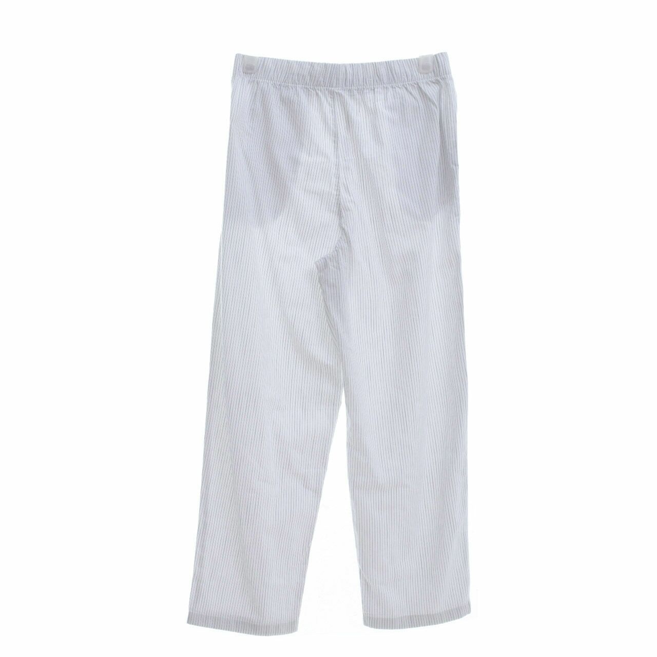 UNIQLO White Stripes Long Pants