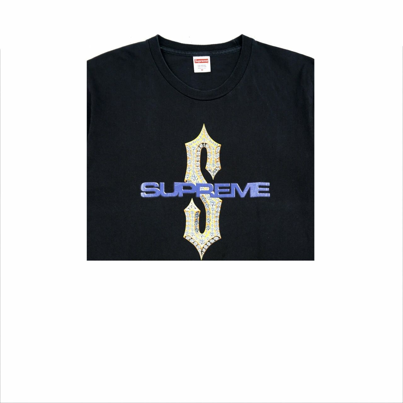 supreme Black S Diamonds T-Shirt