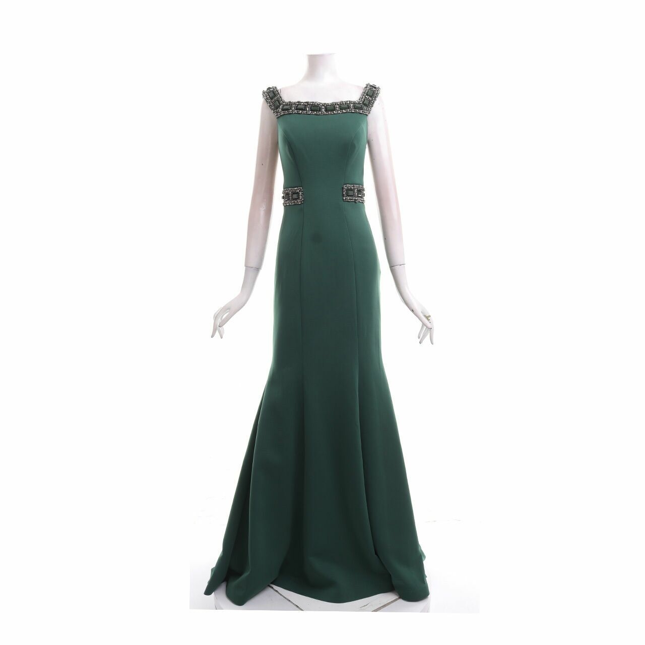 Terani Couture Green Long Dress