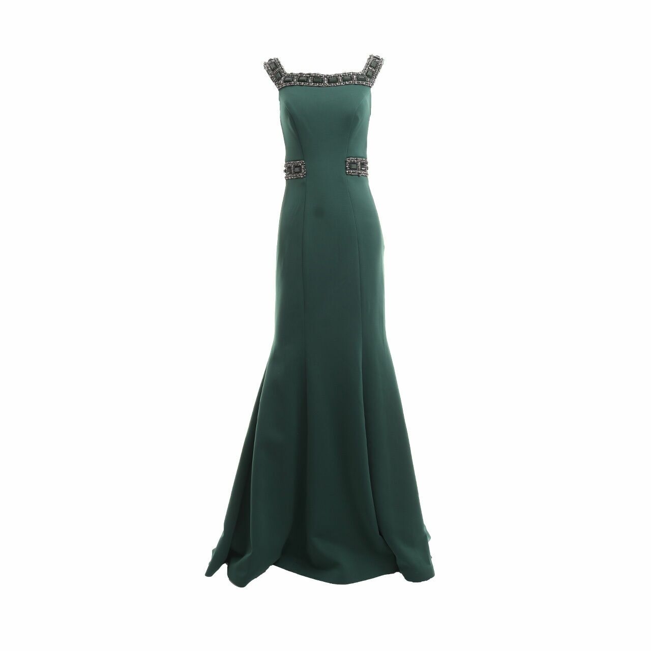Terani Couture Green Long Dress