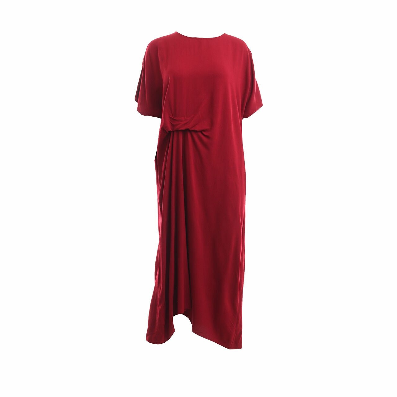 Cotton Ink Red Midi Dress