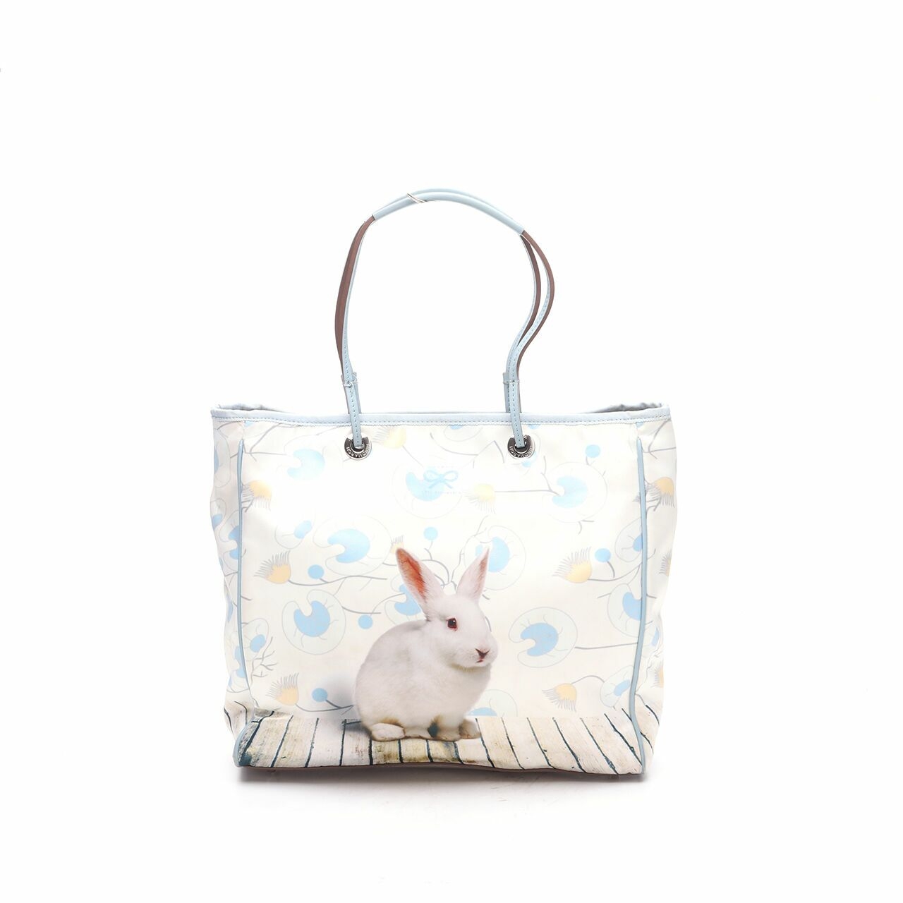 Anya Hindmarch White Bunny Tote Bag