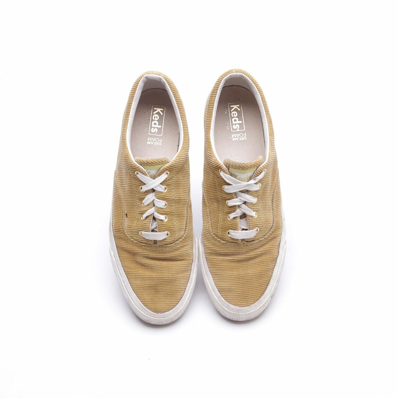 Keds Yellow Curdoroy Sneakers