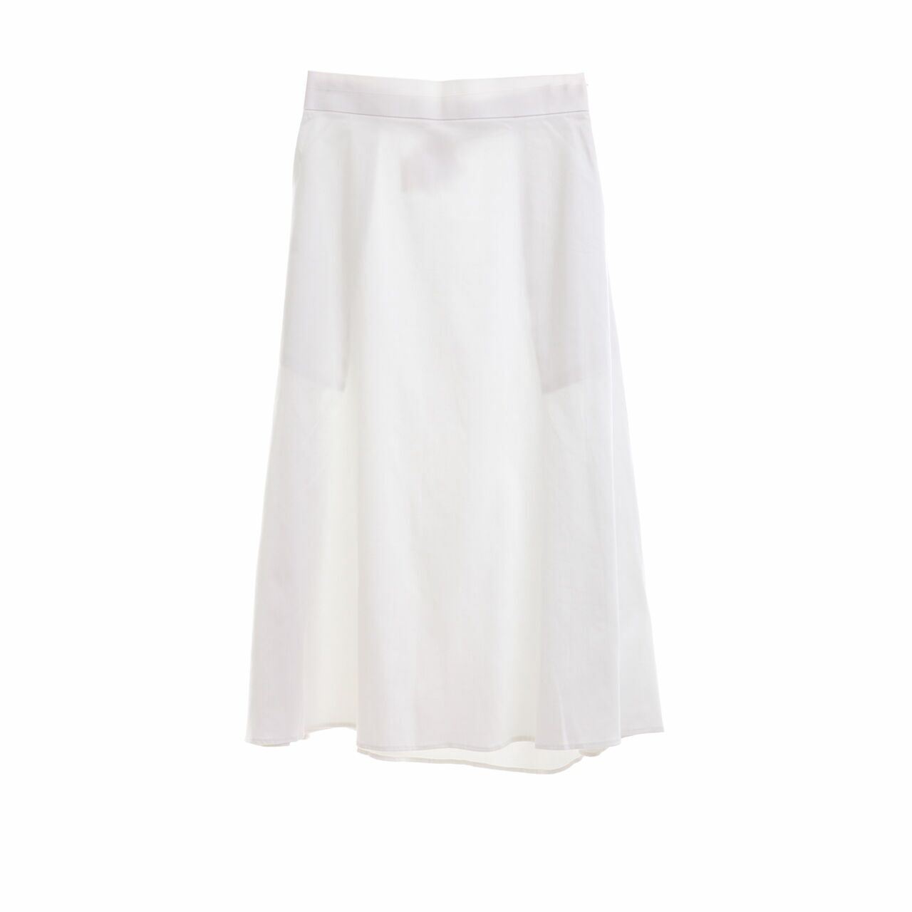 ATS The Label White Midi Skirt