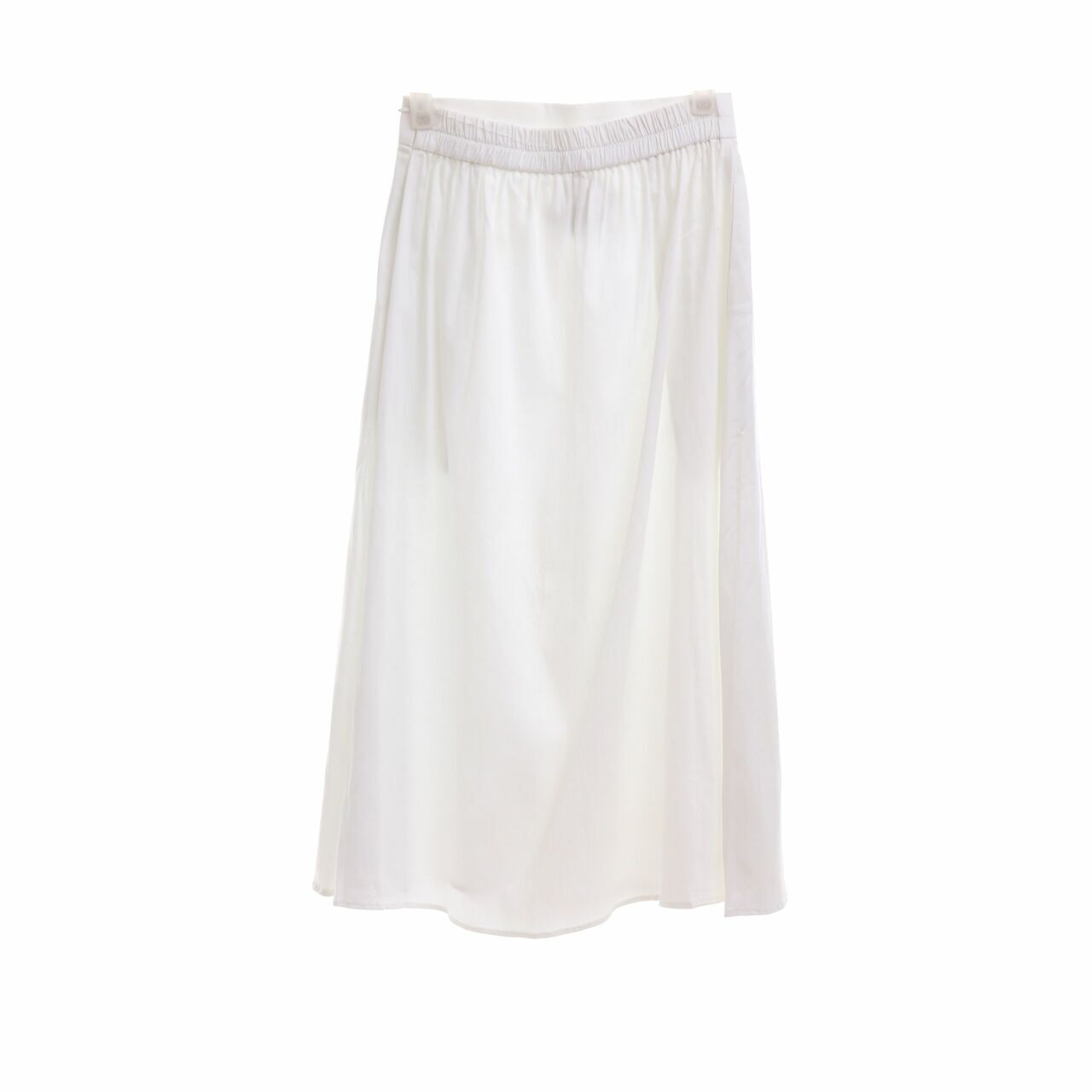 ATS The Label White Midi Skirt