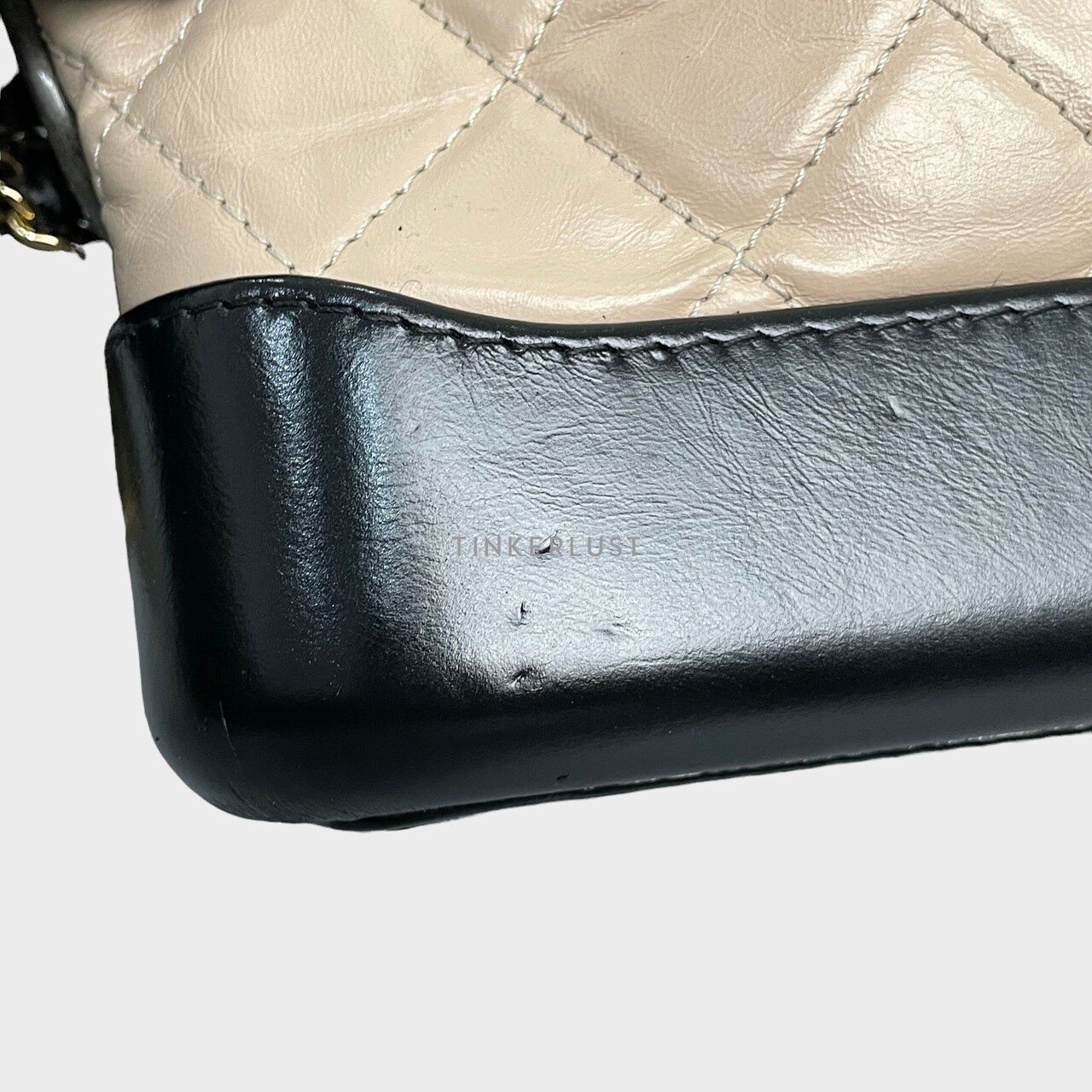 Chanel Quilted Gabrielle Small Hobo Aged Calfskin Shoulder Bag