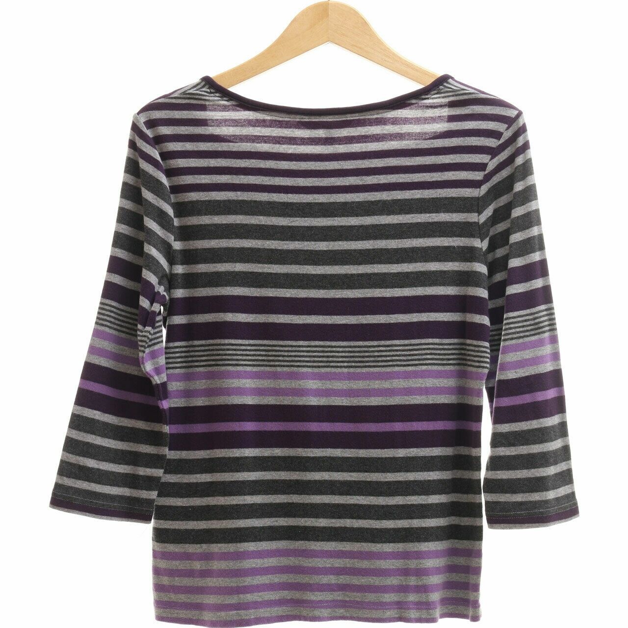 Maine Purple & Grey Stripes T-Shirt