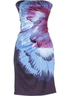 Karen Millen Multi Color Floral Tube Dress