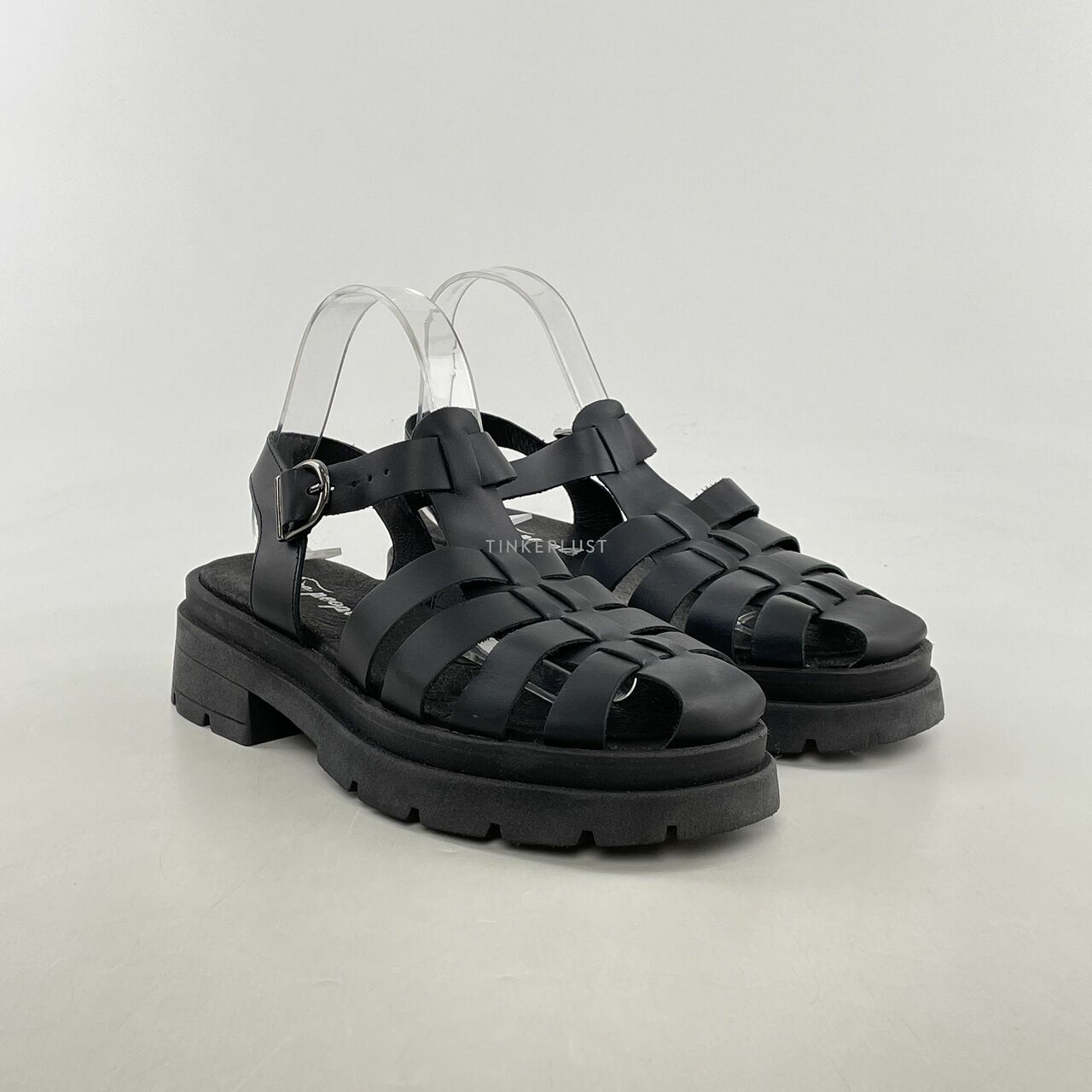 Free People Black Platform Sandals