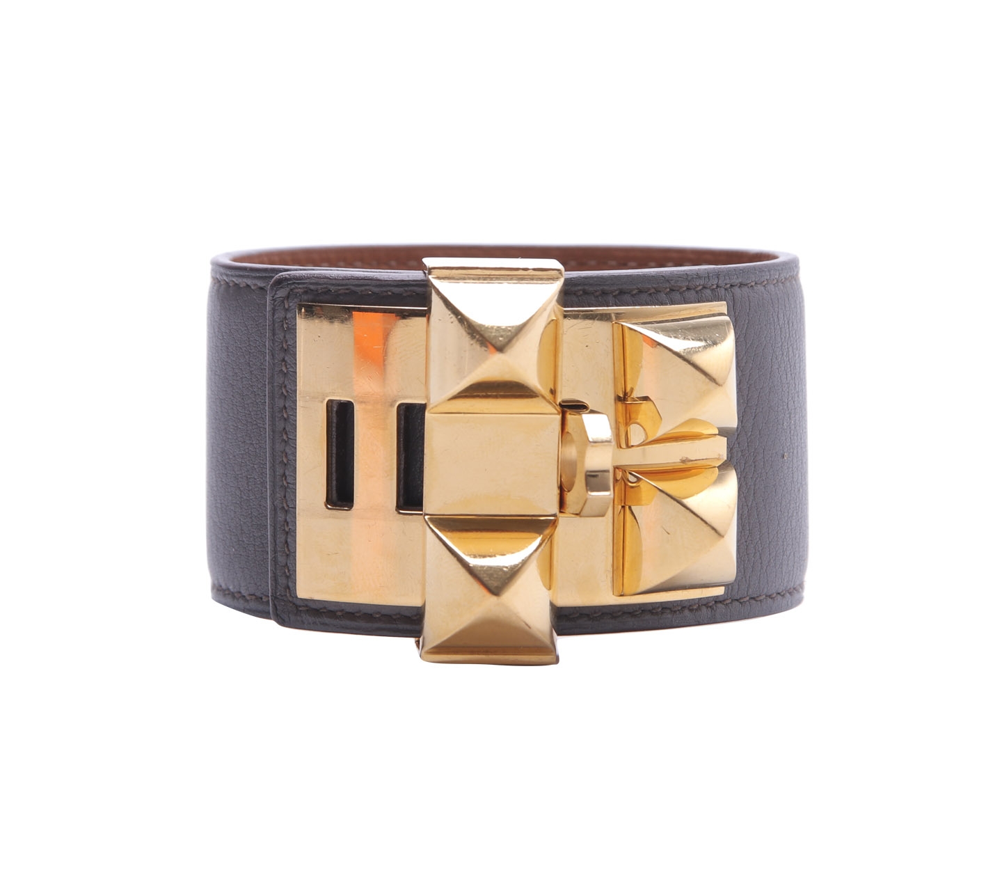 Hermes Collier de Chien Grey Bracelet Jewelry
