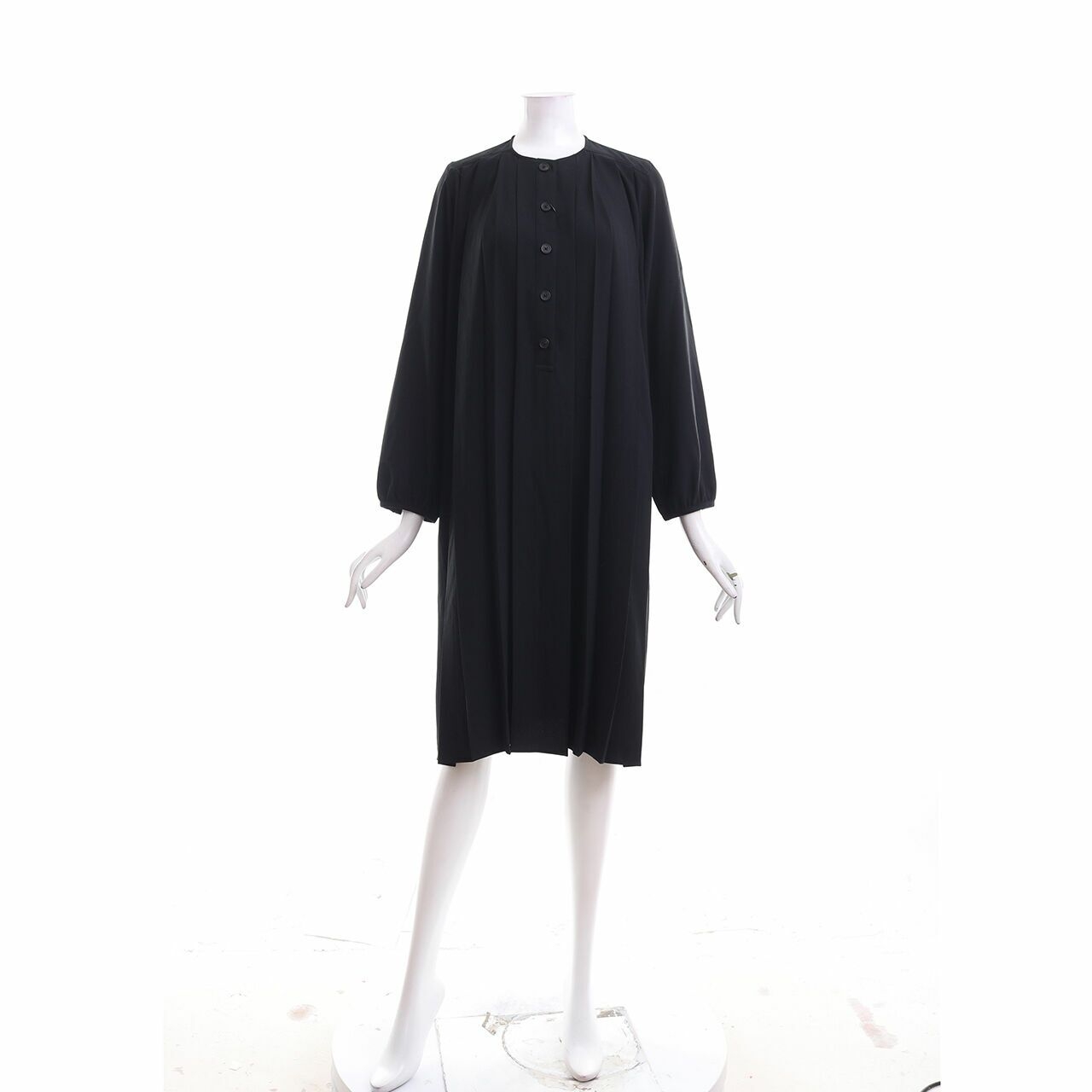 UNIQLO JW Anderson Black Pleats Mini Dress